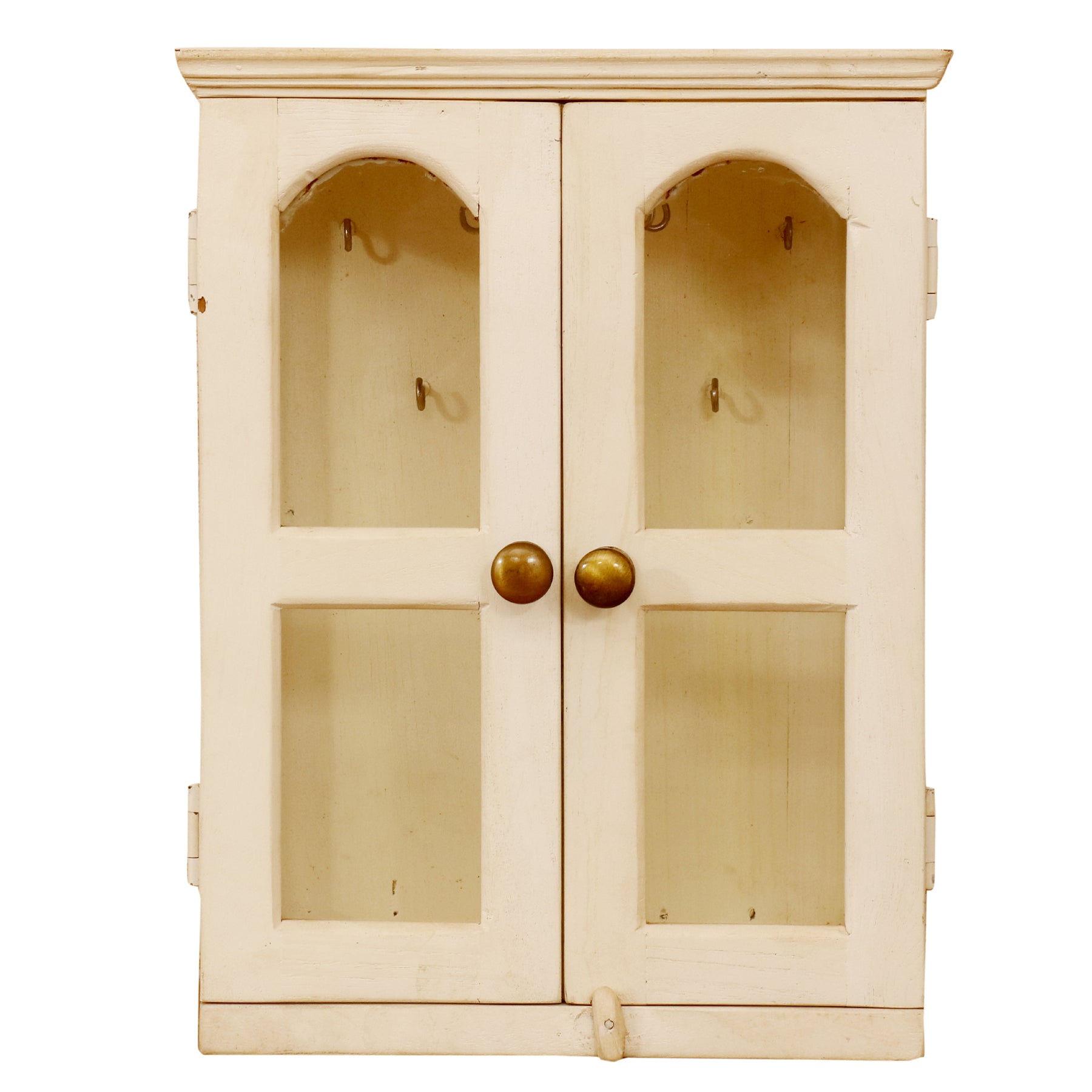 Wooden Keyholder Cabinet White Paint Key Holder
