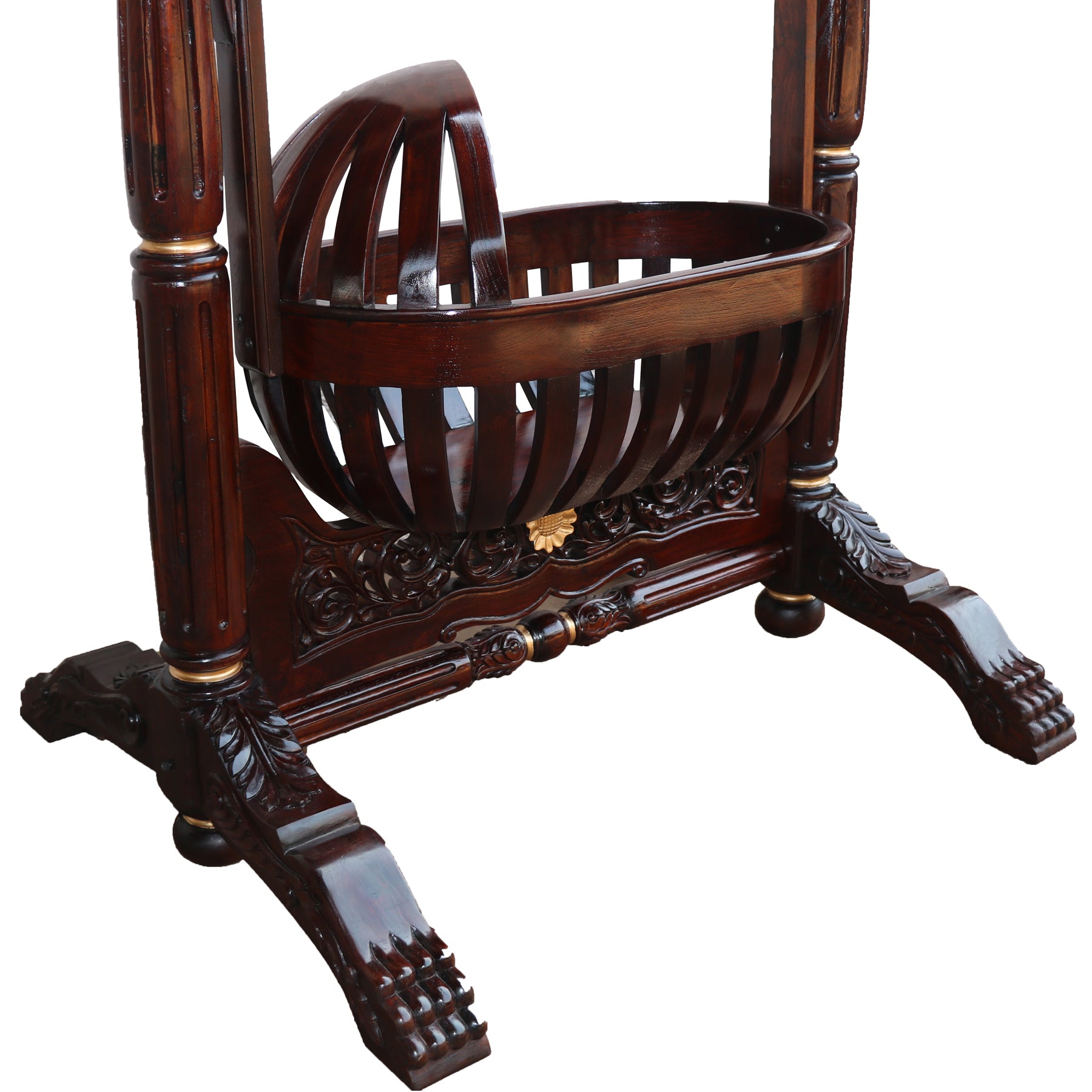 Vintage Roman Wooden Cradle Cradle