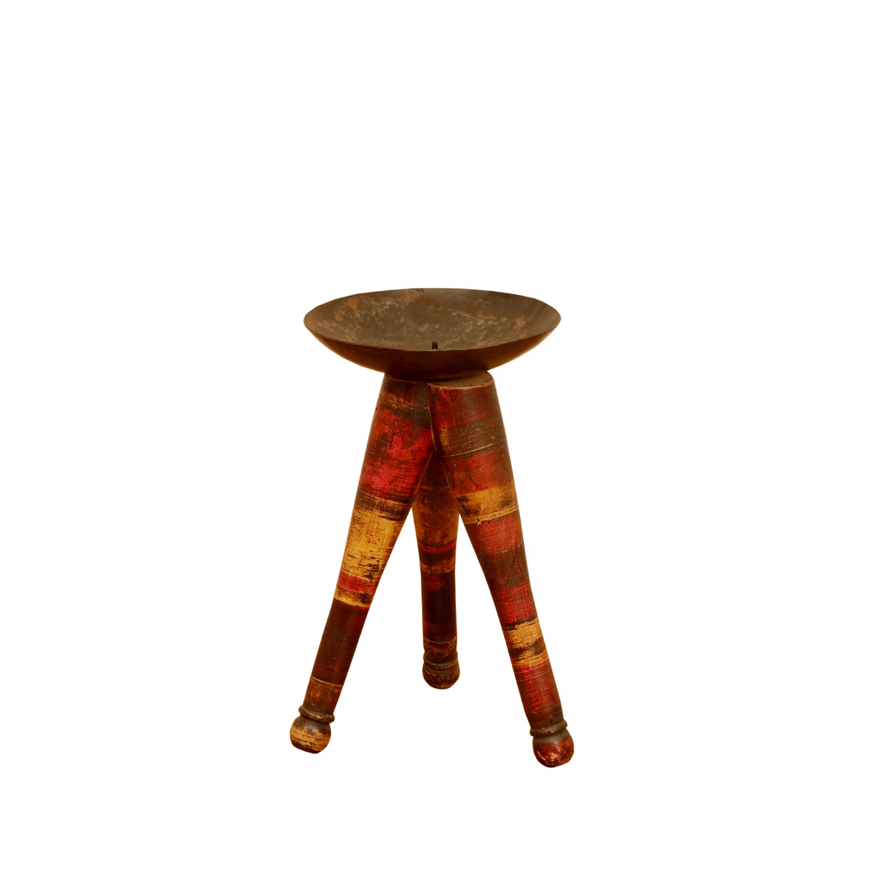 Brightly Coloured Candle Stand Candle Holder