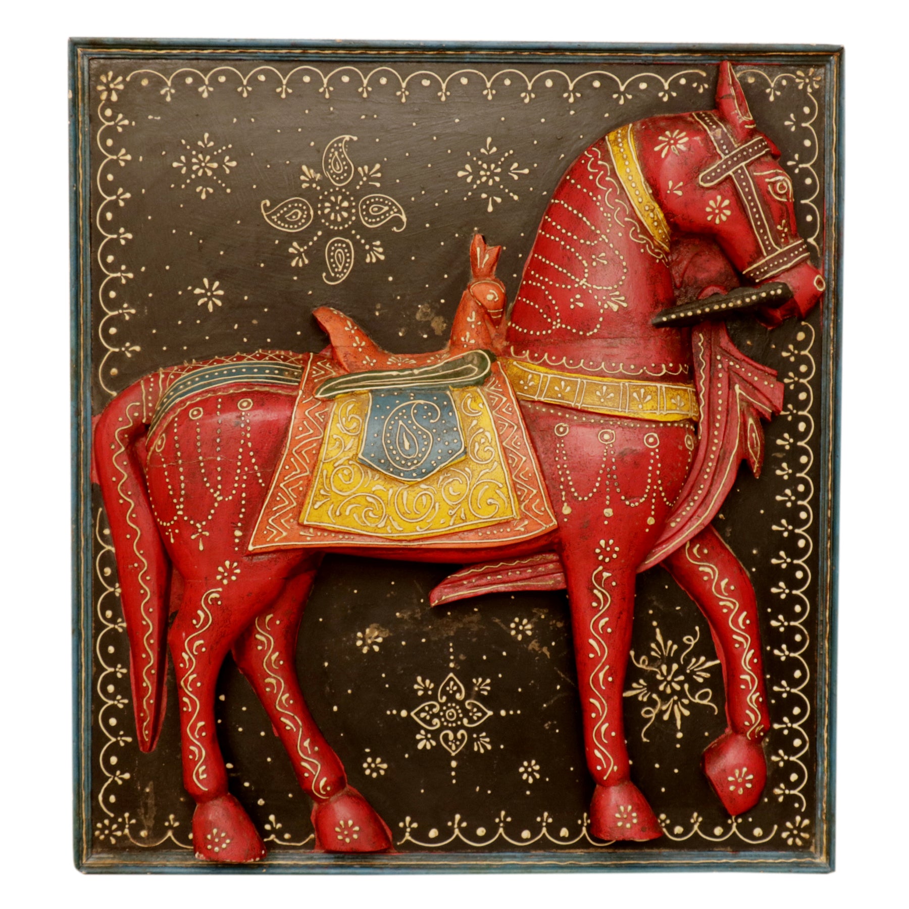Flaming Red 3D Horse Wall Hanging Wall Decor