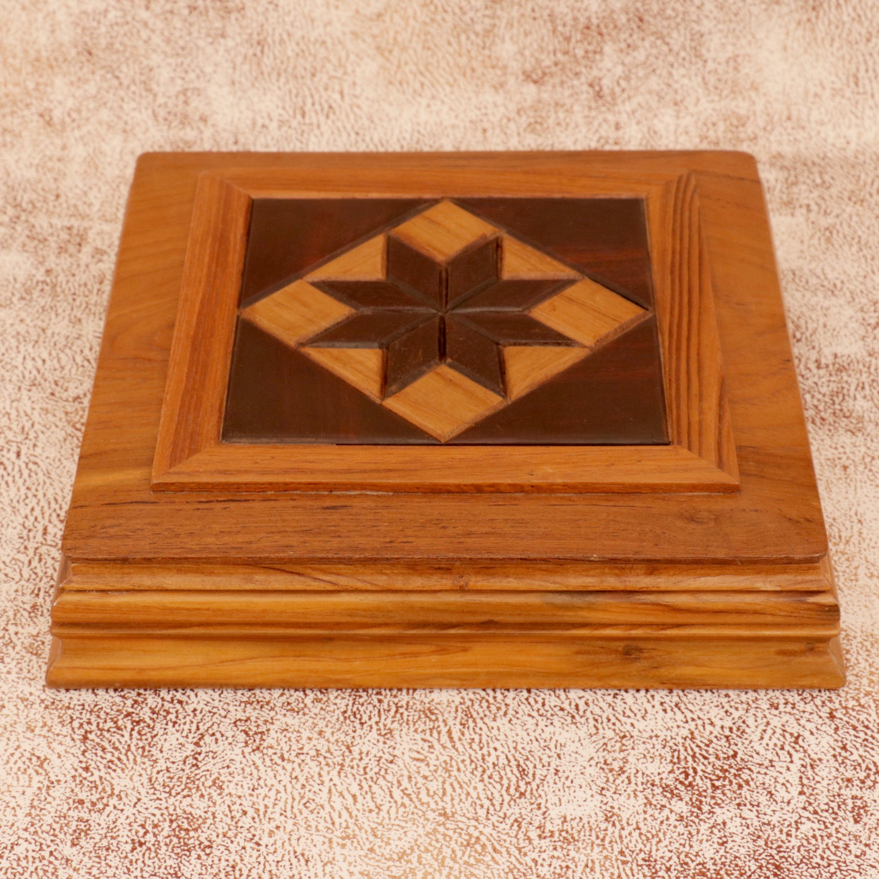 Square Star Box Wooden Box
