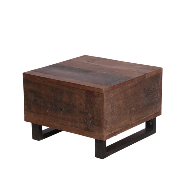 Country Wooden Brown Antique Style Coffee Table Coffee Table