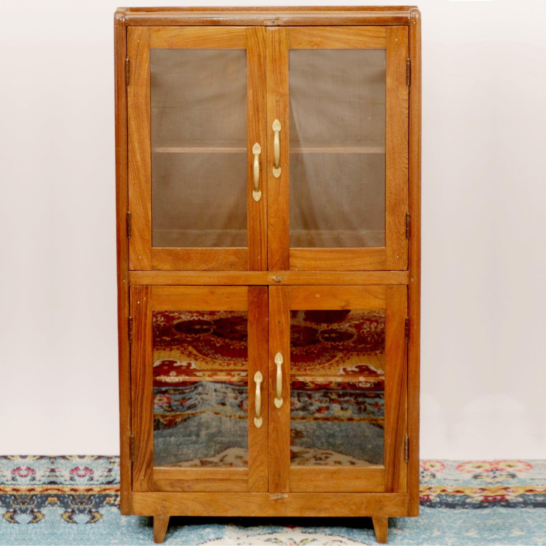 4-Tier Wooden Display Cabinet Showcase
