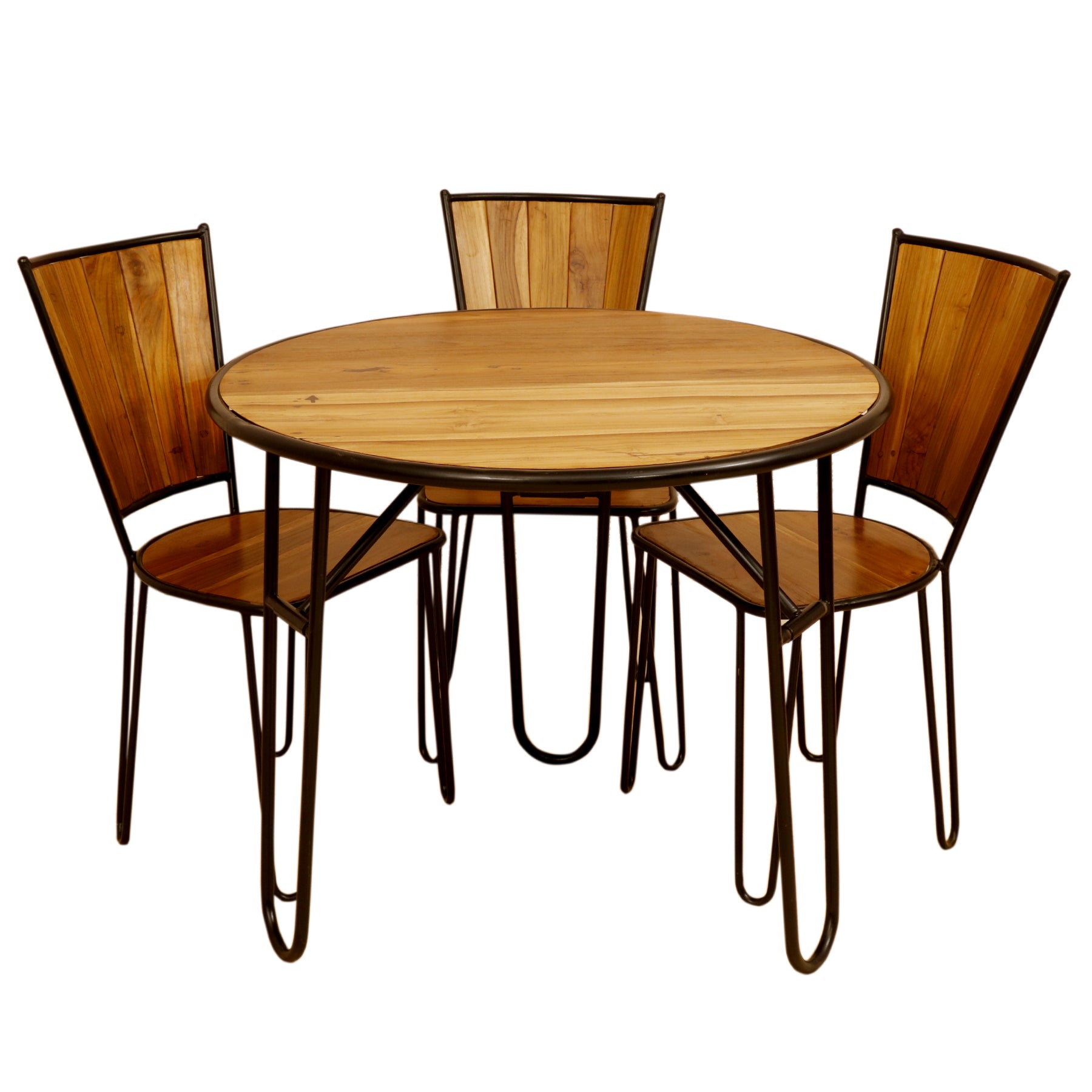 Modern Folding Dining Table With 3 Chair Dining Set