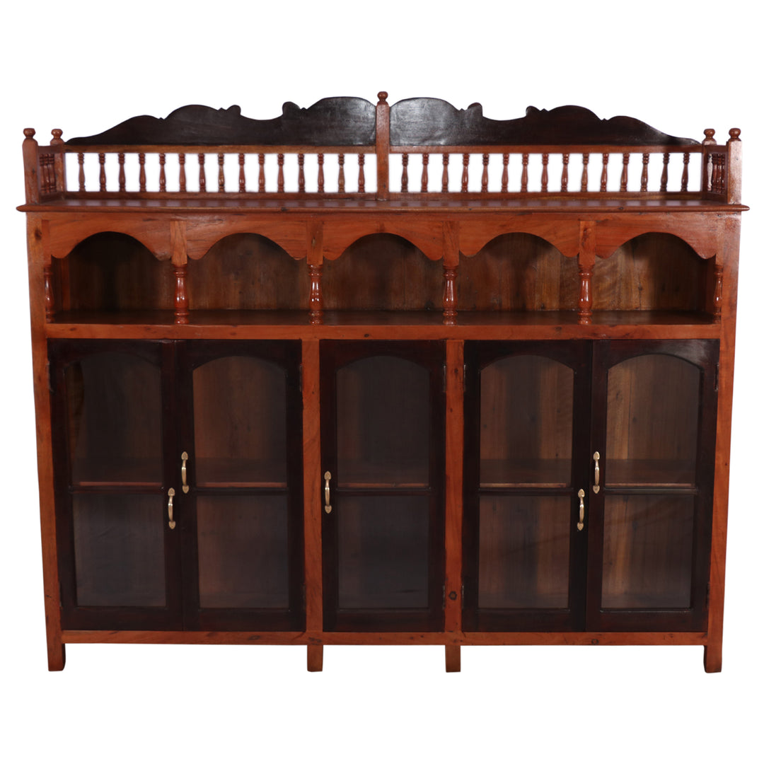 Arch-Style 5-Door Cabinet Showcase