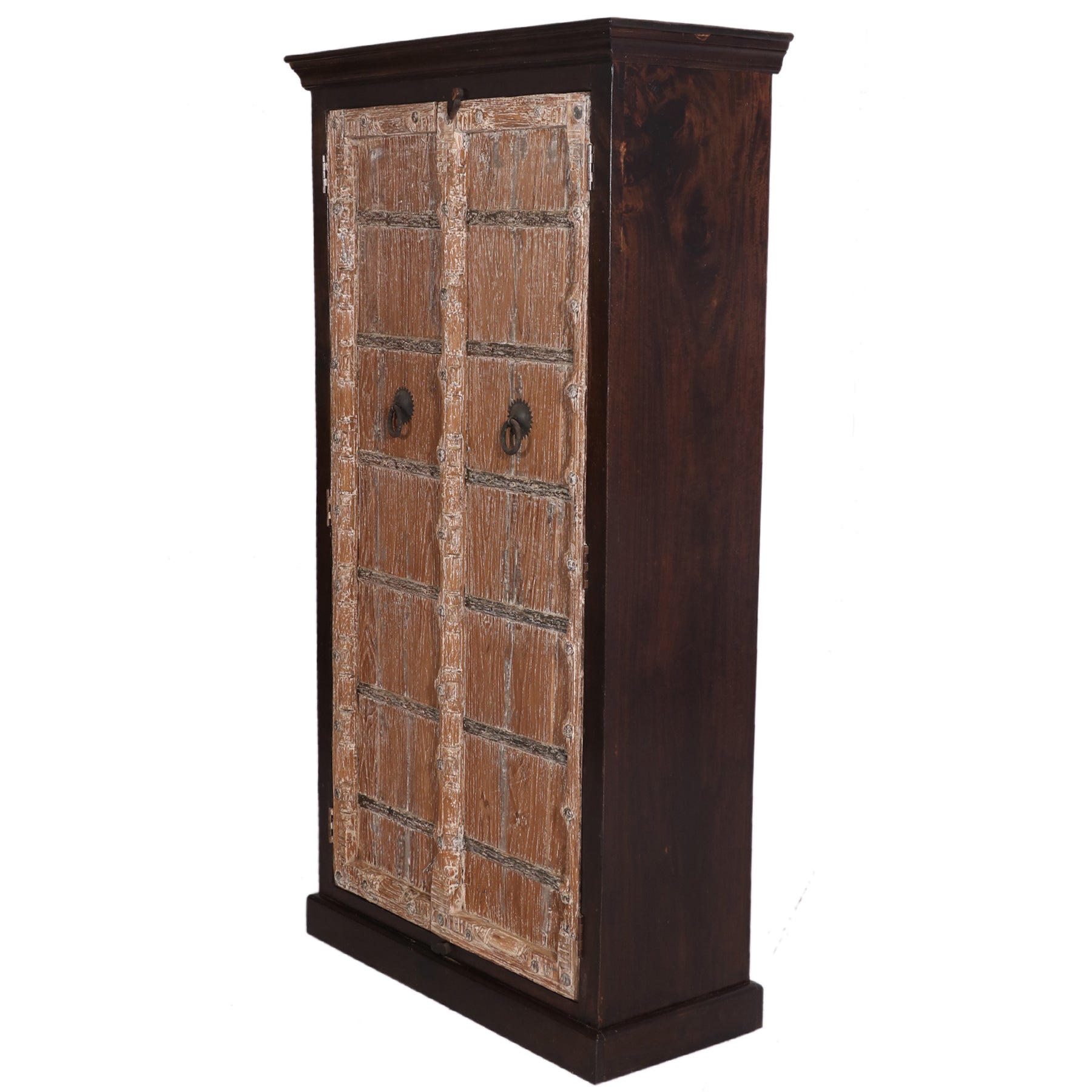 Rustic Double-Door Cabinet Wardrobe