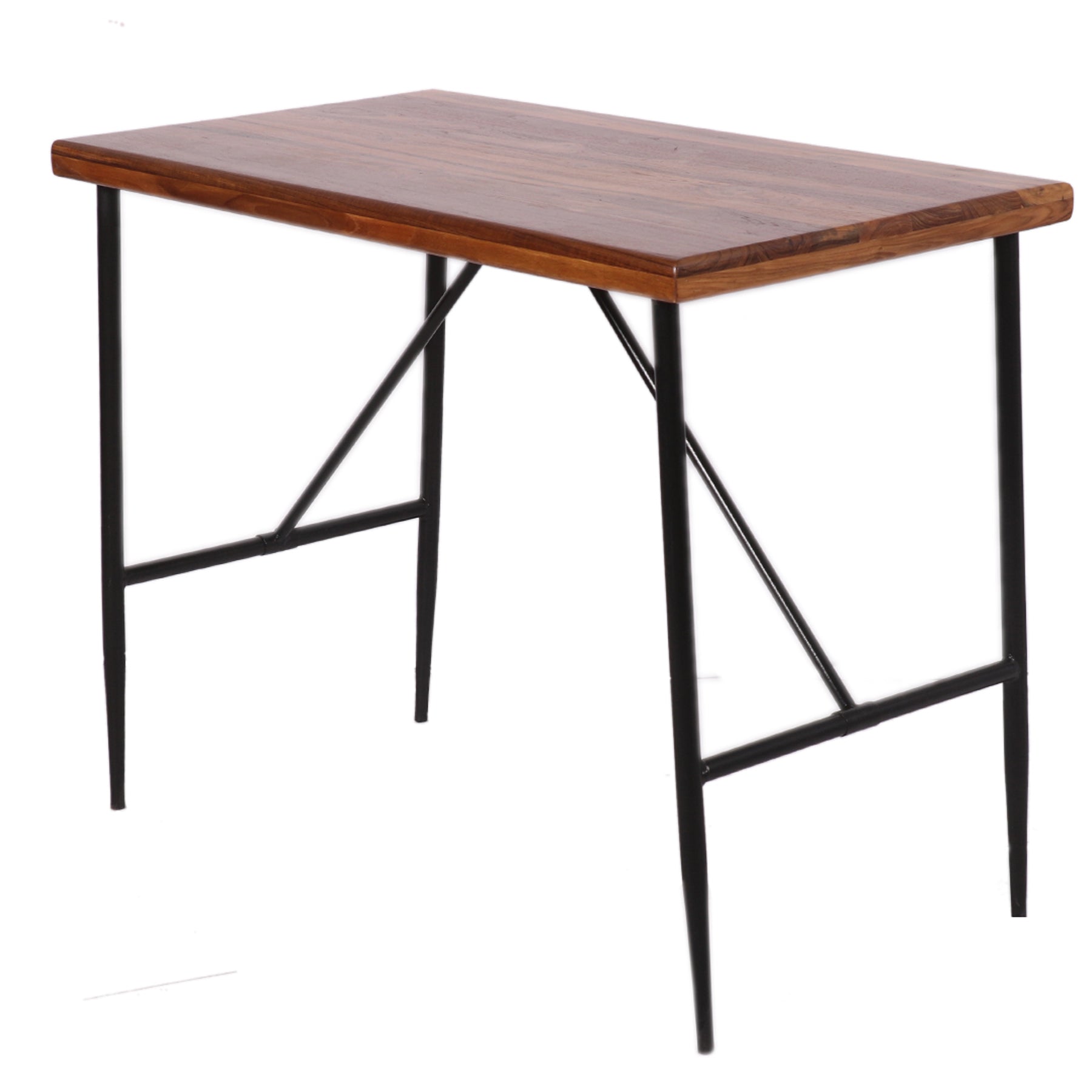 Metal and Teak Folding Dinning Table Table Dining Table