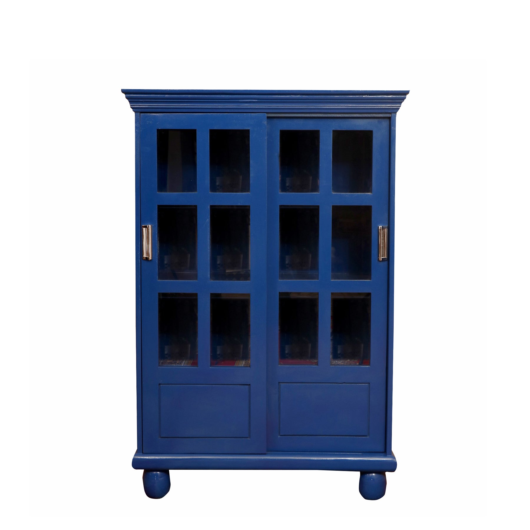 Uber Modish Blue Display Cabinet Showcase