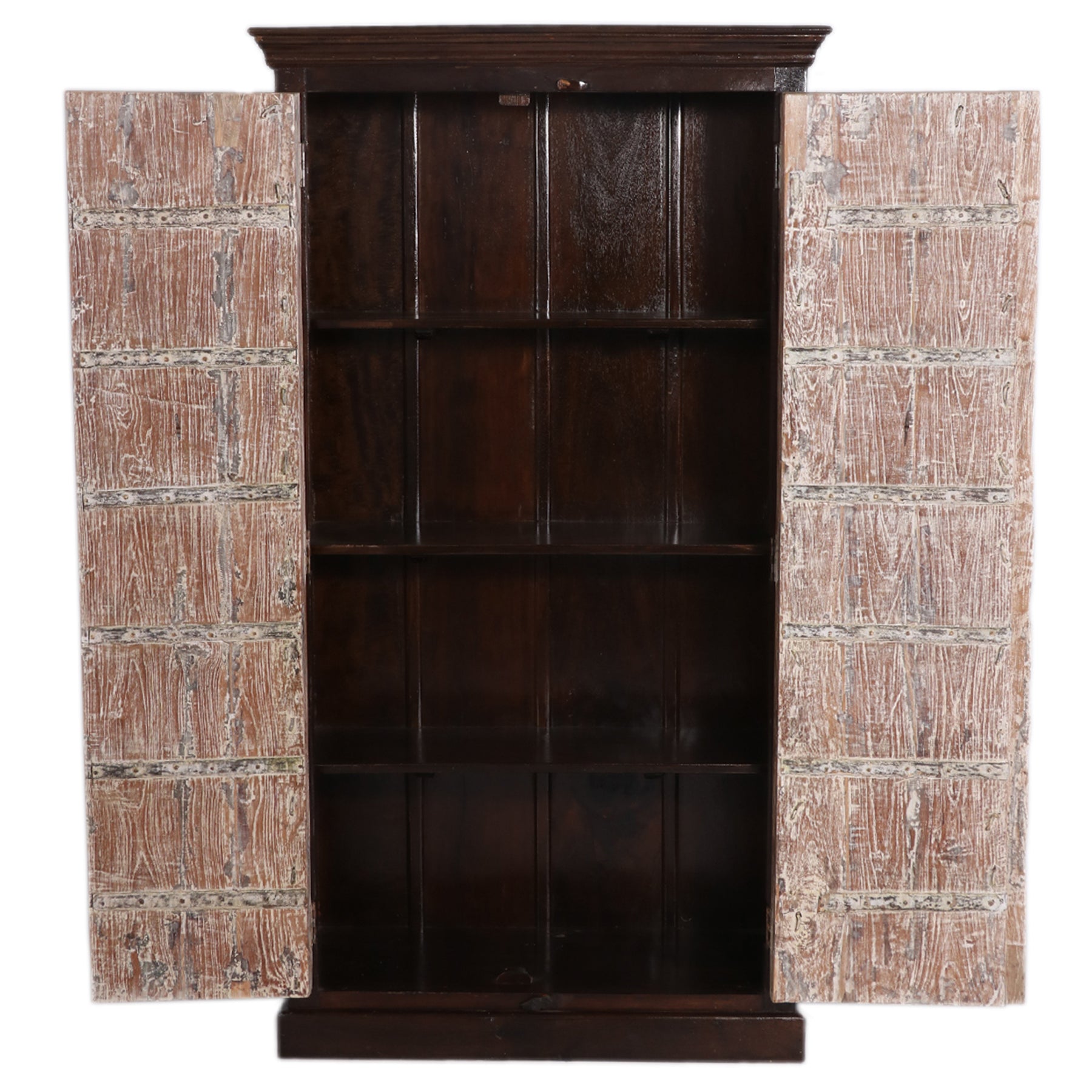 Rustic Double-Door Cabinet Wardrobe