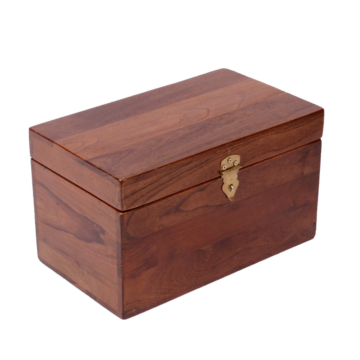 Wooden storage best sale with lid