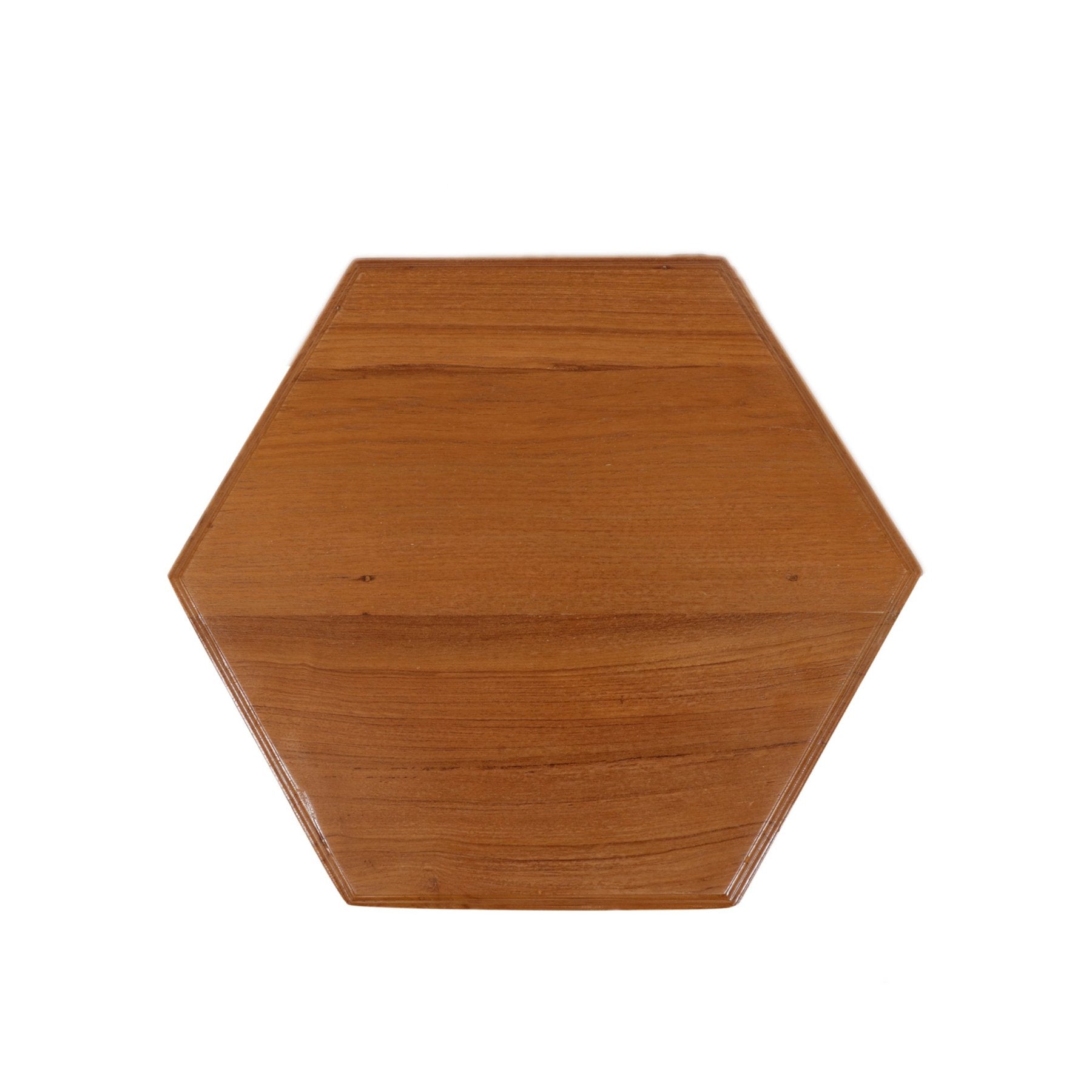 Bhasat Hexagonal TEAK Wood Traditional Bajot Bajot