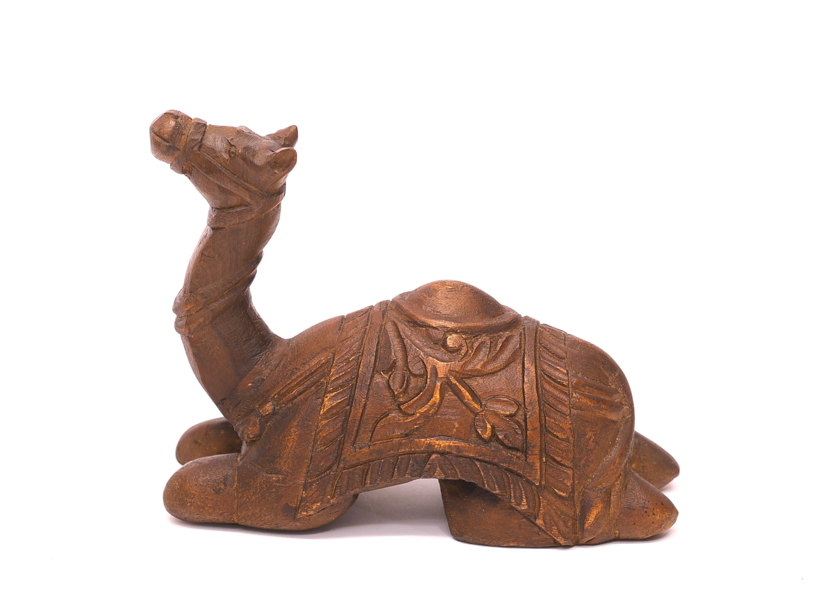 Wooden Camel Showpiece Animal Figurine