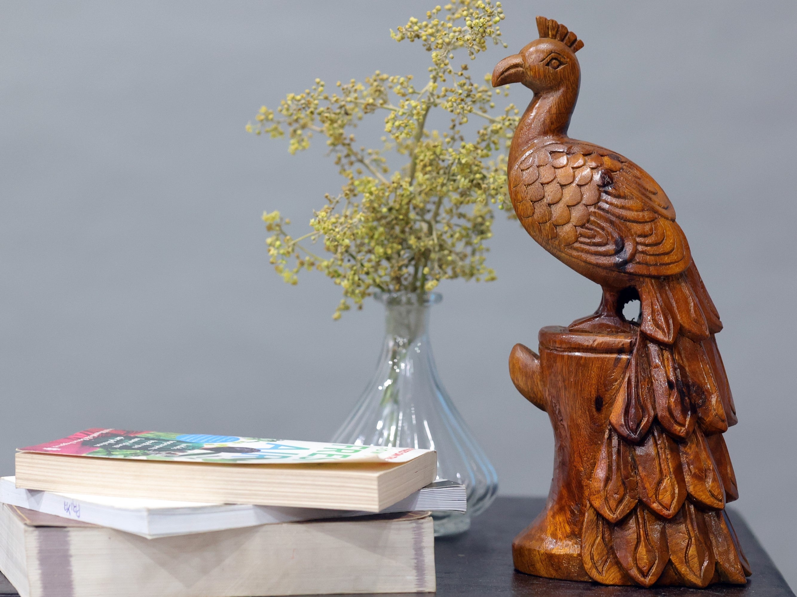 Wooden Carved Bird Default Title Animal Figurine