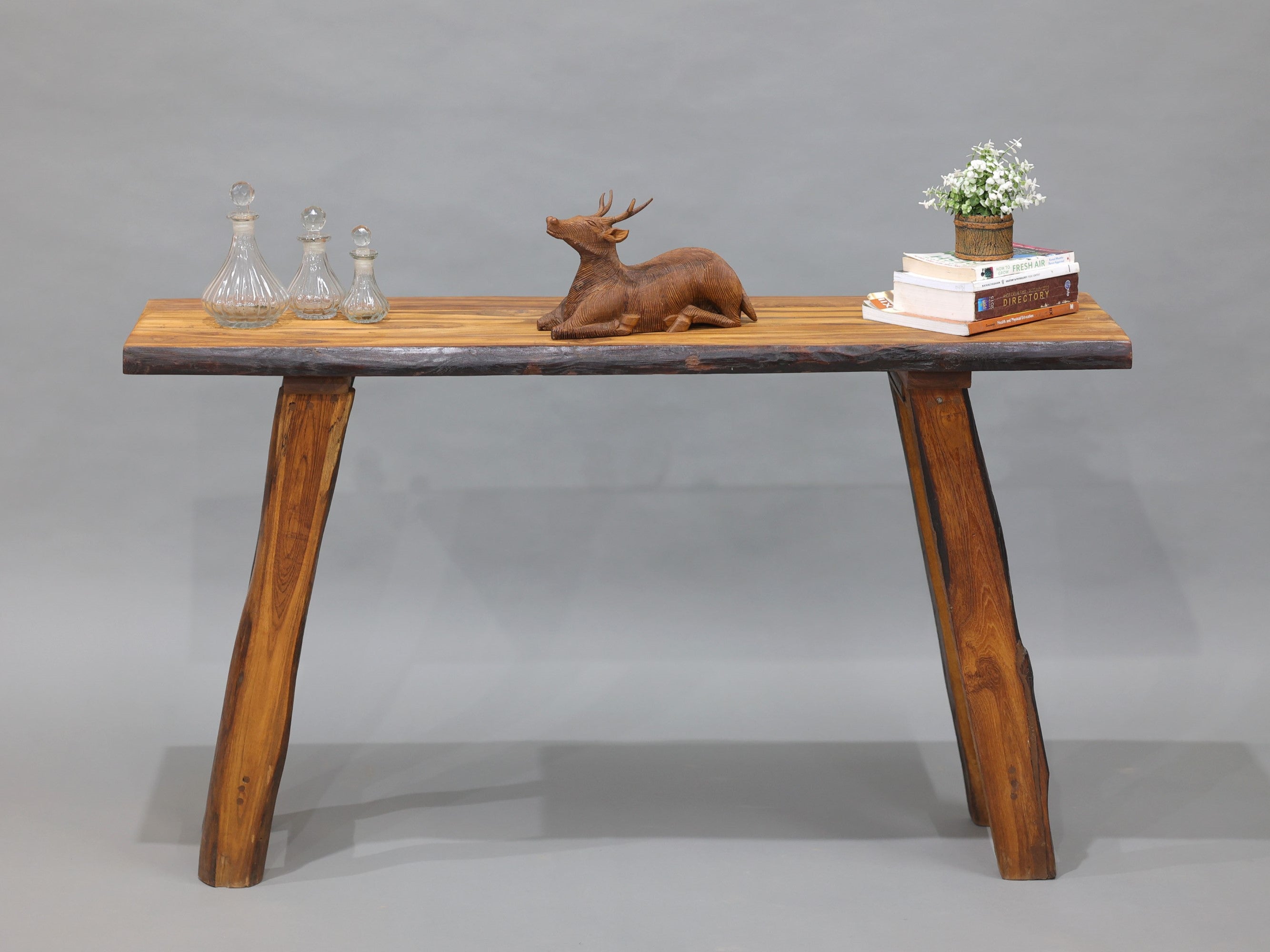 Heritage Finish Teak Console Table Dining Table