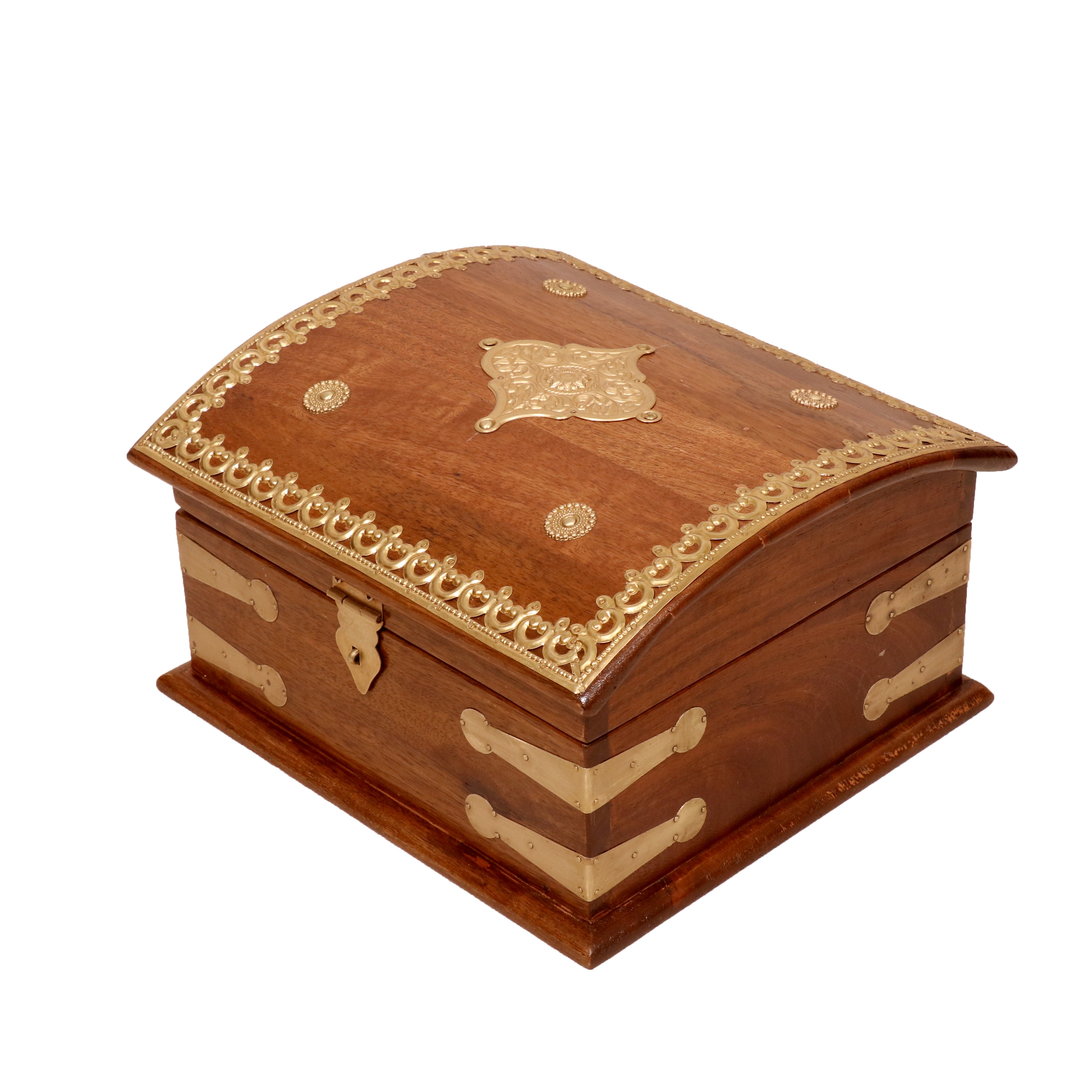Wooden Curved Boxes Large (12 x 11 x 7 Inch) Wooden Box
