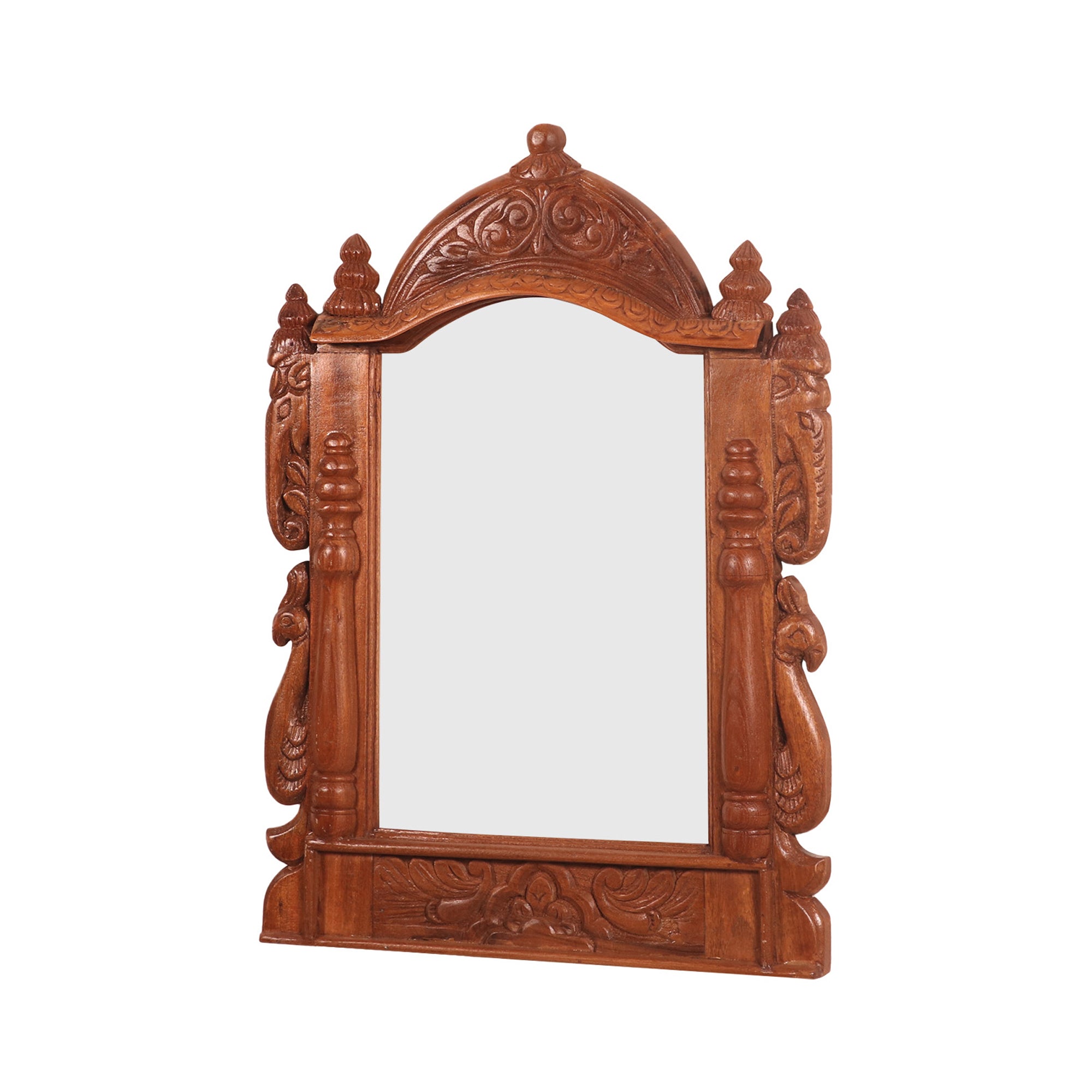 Gajraj carved Teak Mirror Frame Mirror