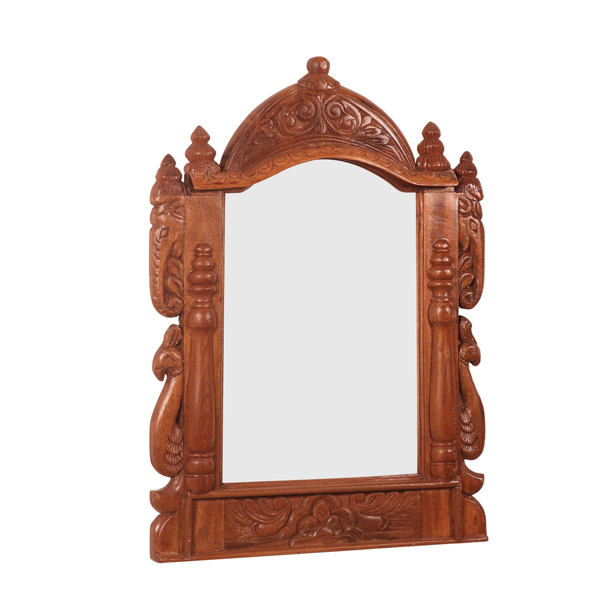 Gajraj carved Teak Mirror Frame Mirror
