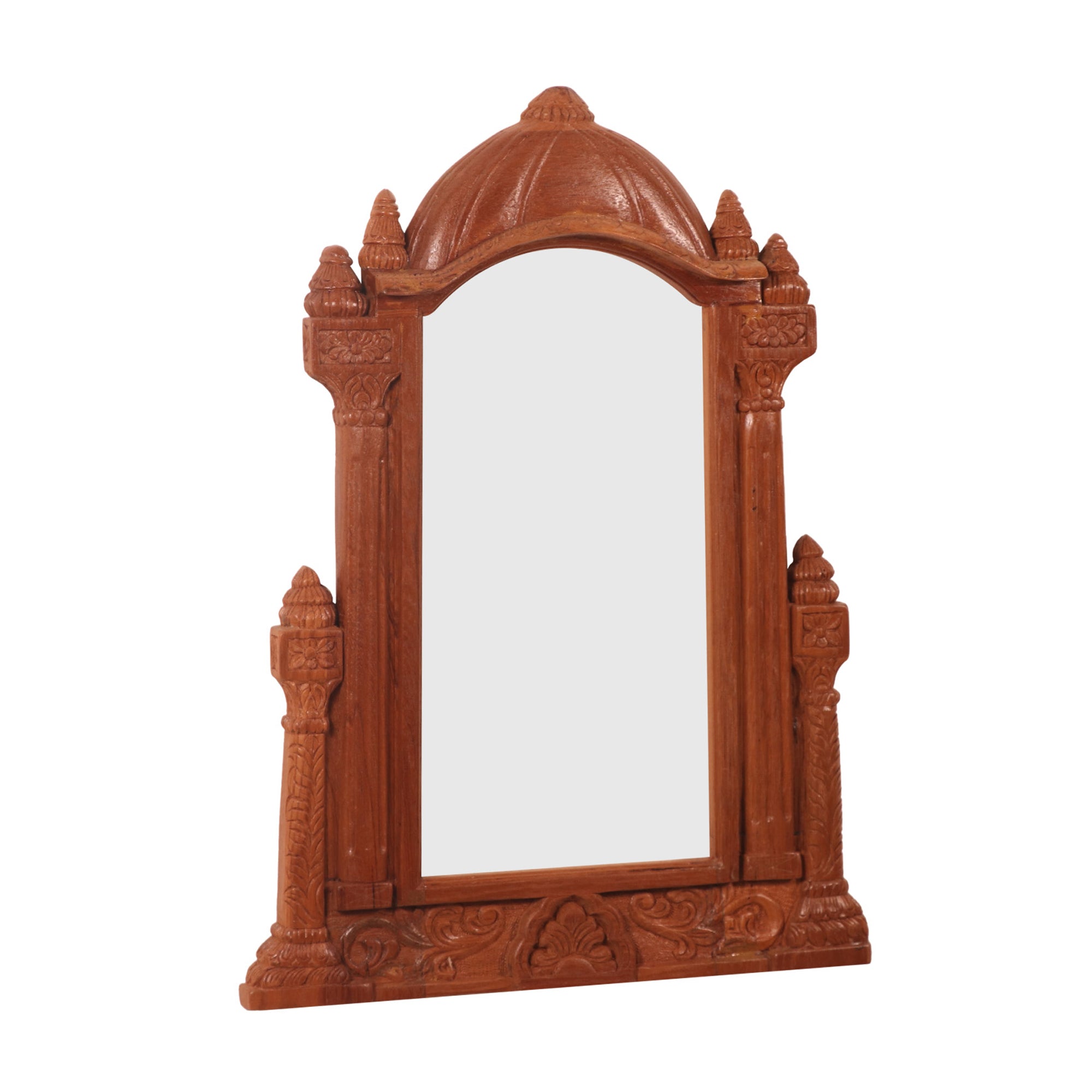 Traditional Mandir Long Style Mirror Frame Mirror