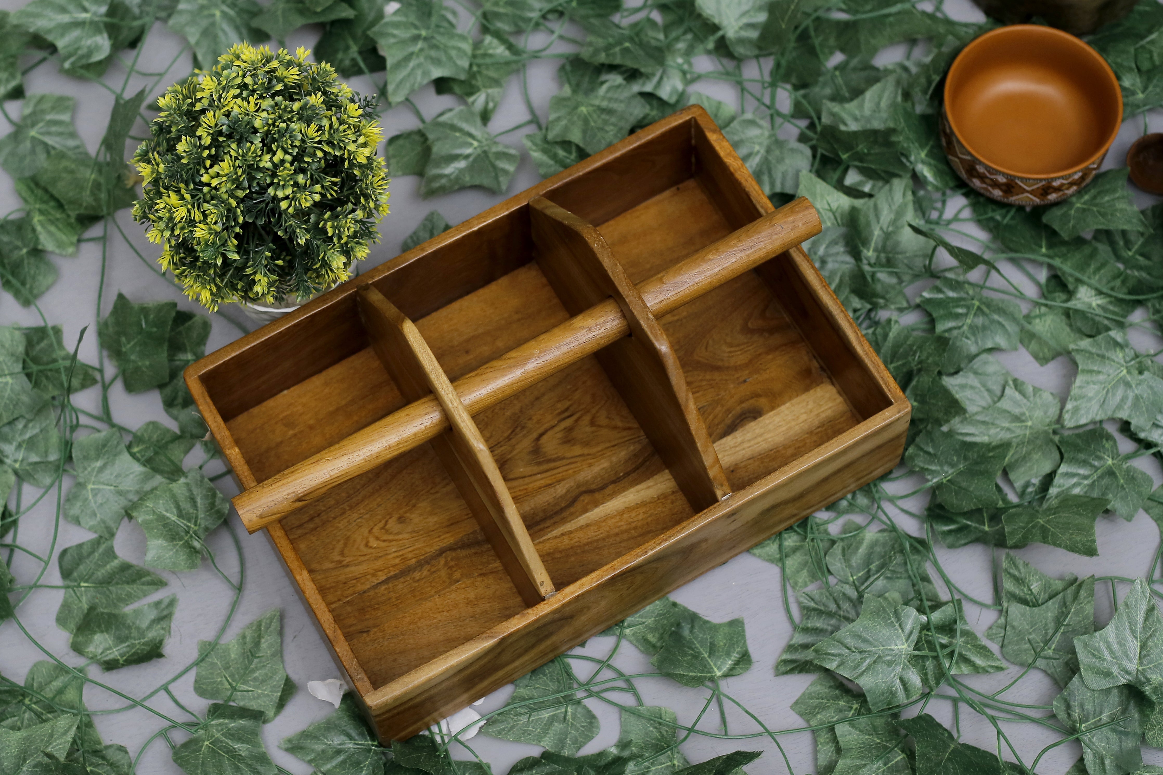 Muti Purpose Handcrafted Wooden Tray Tray