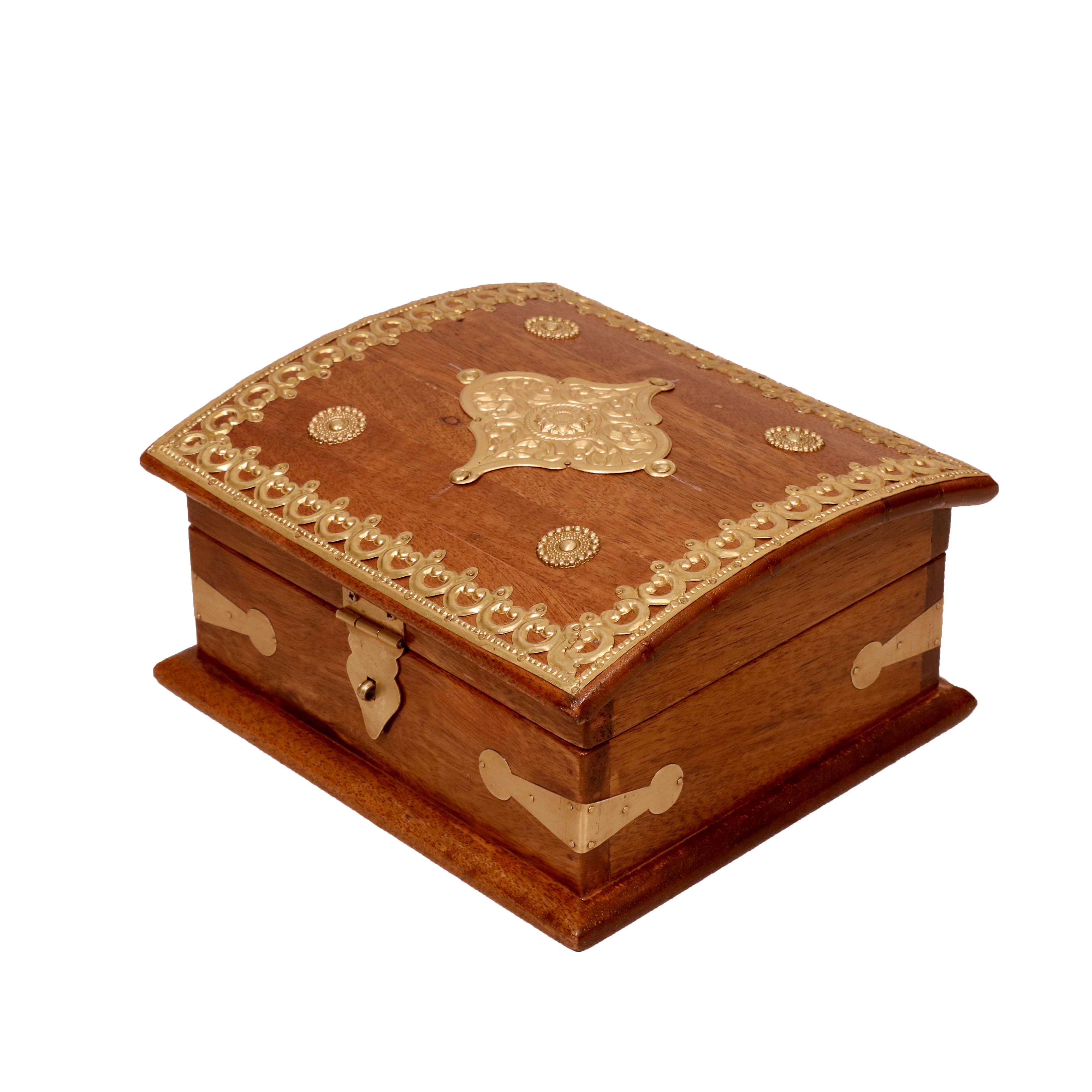 Wooden Curved Boxes Medium (9.5 x 8.5 x 5 Inch) Wooden Box