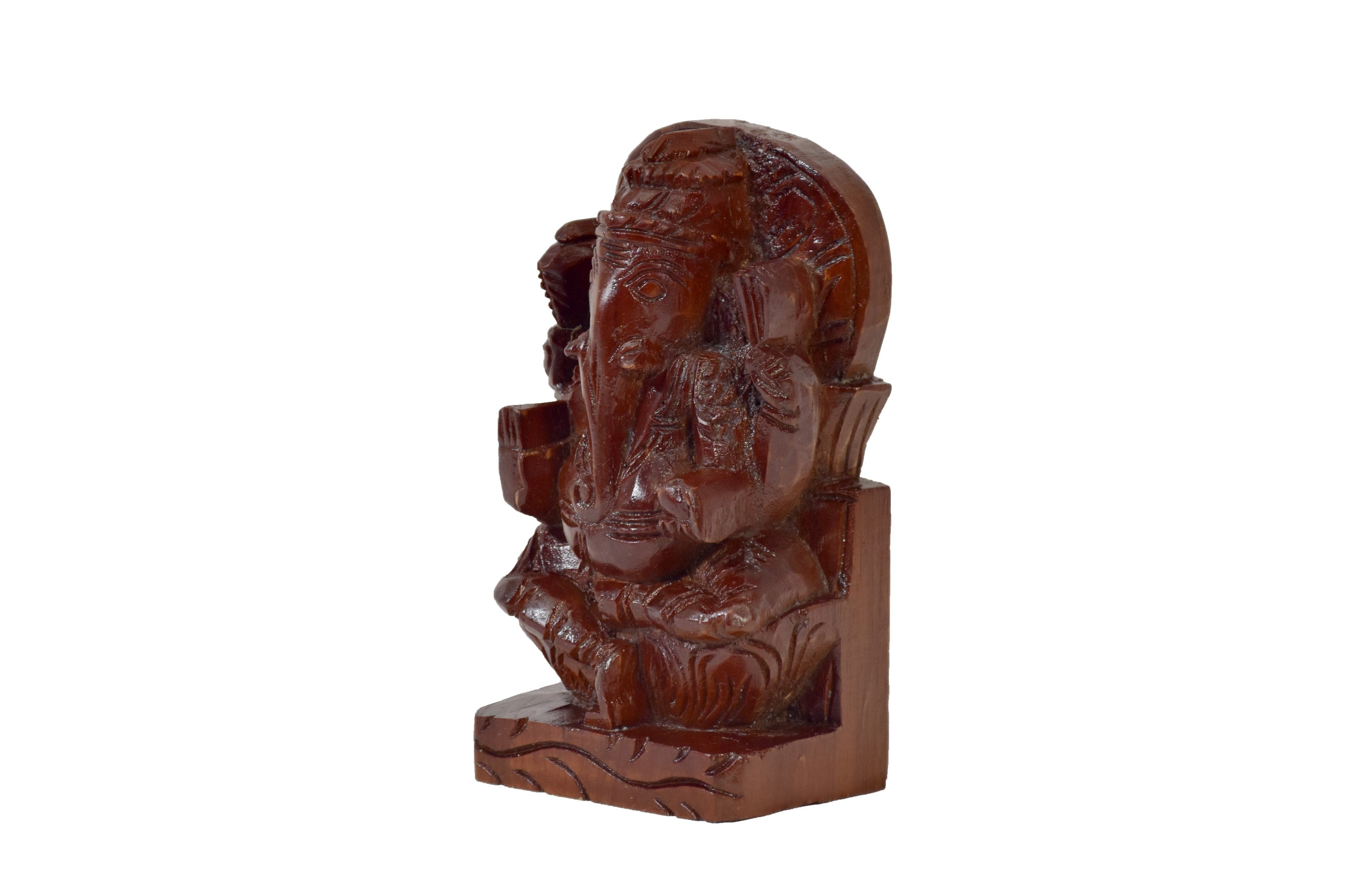 Wooden Carved Ganesh Ji Traditional Décor