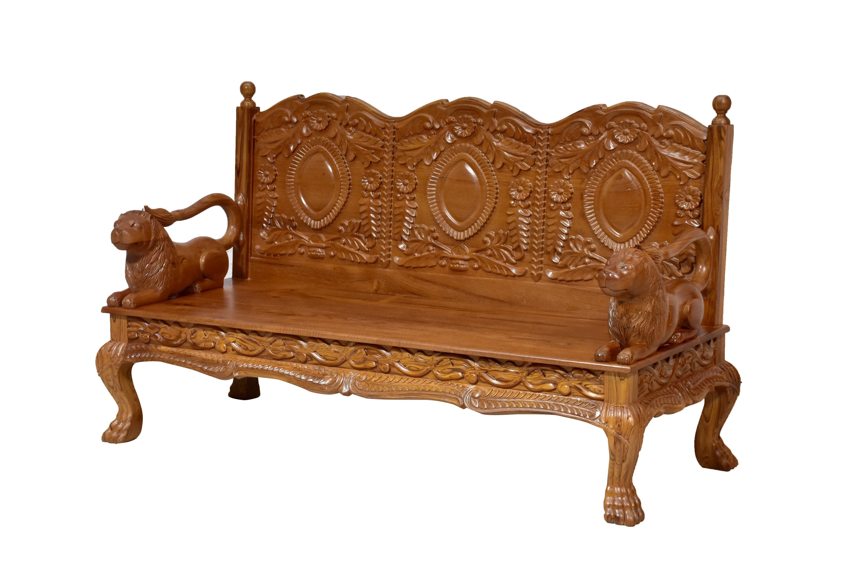 Teak wood Royal Majestic 3 Seater Sofa Sofa
