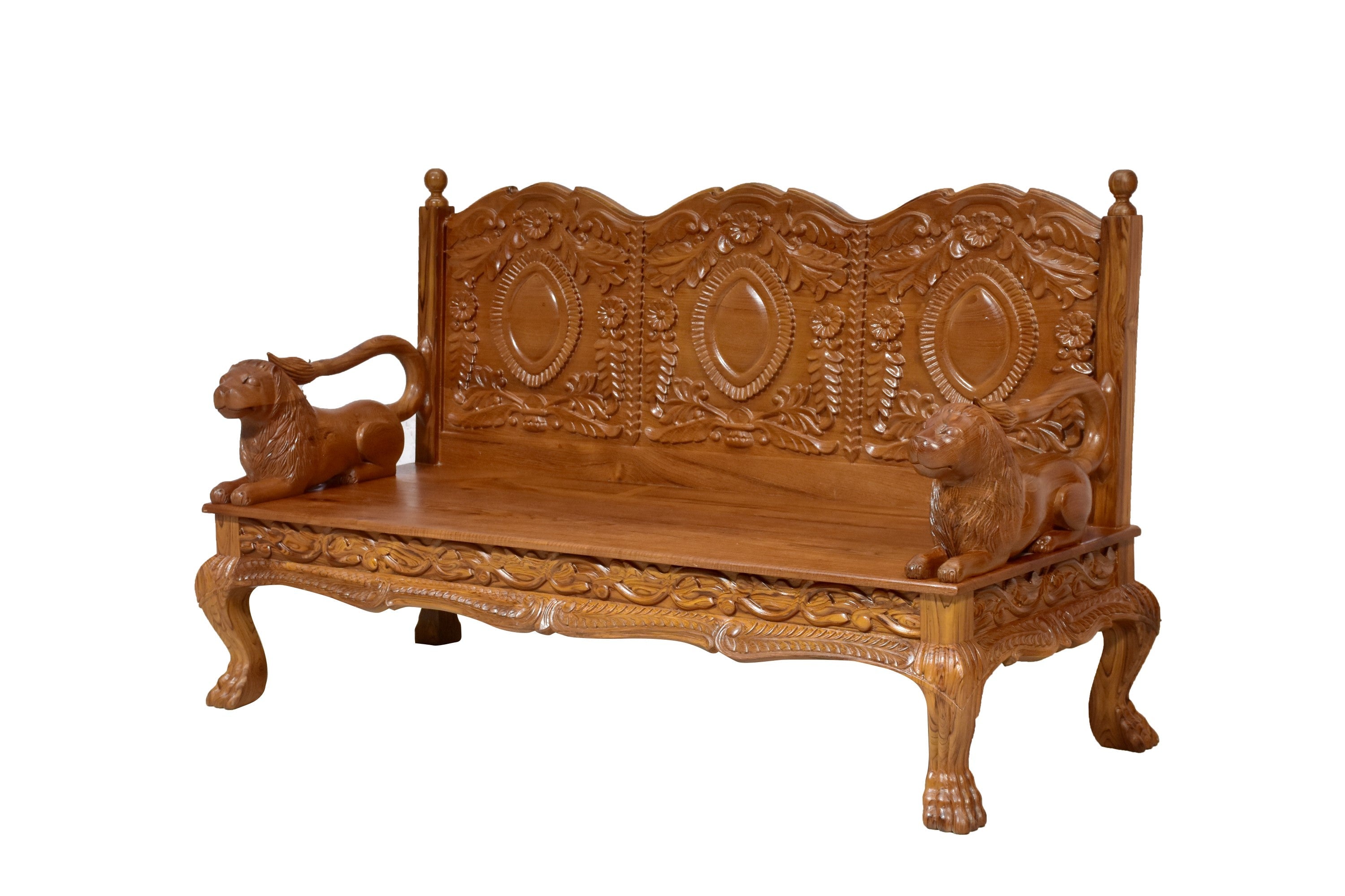 Teak wood Royal Majestic 3 Seater Sofa Sofa