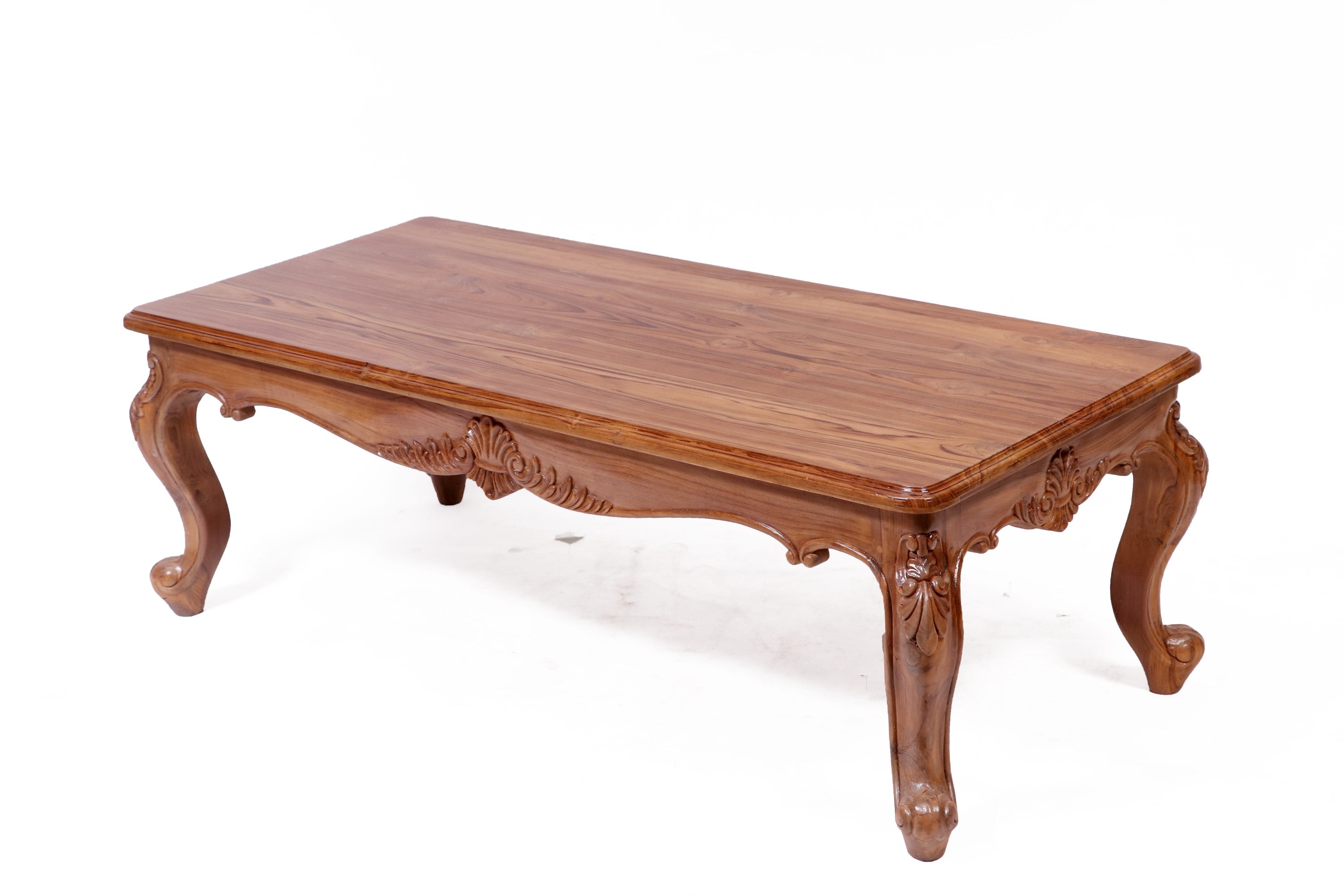 Intricate carved french royal teak center table Coffee Table