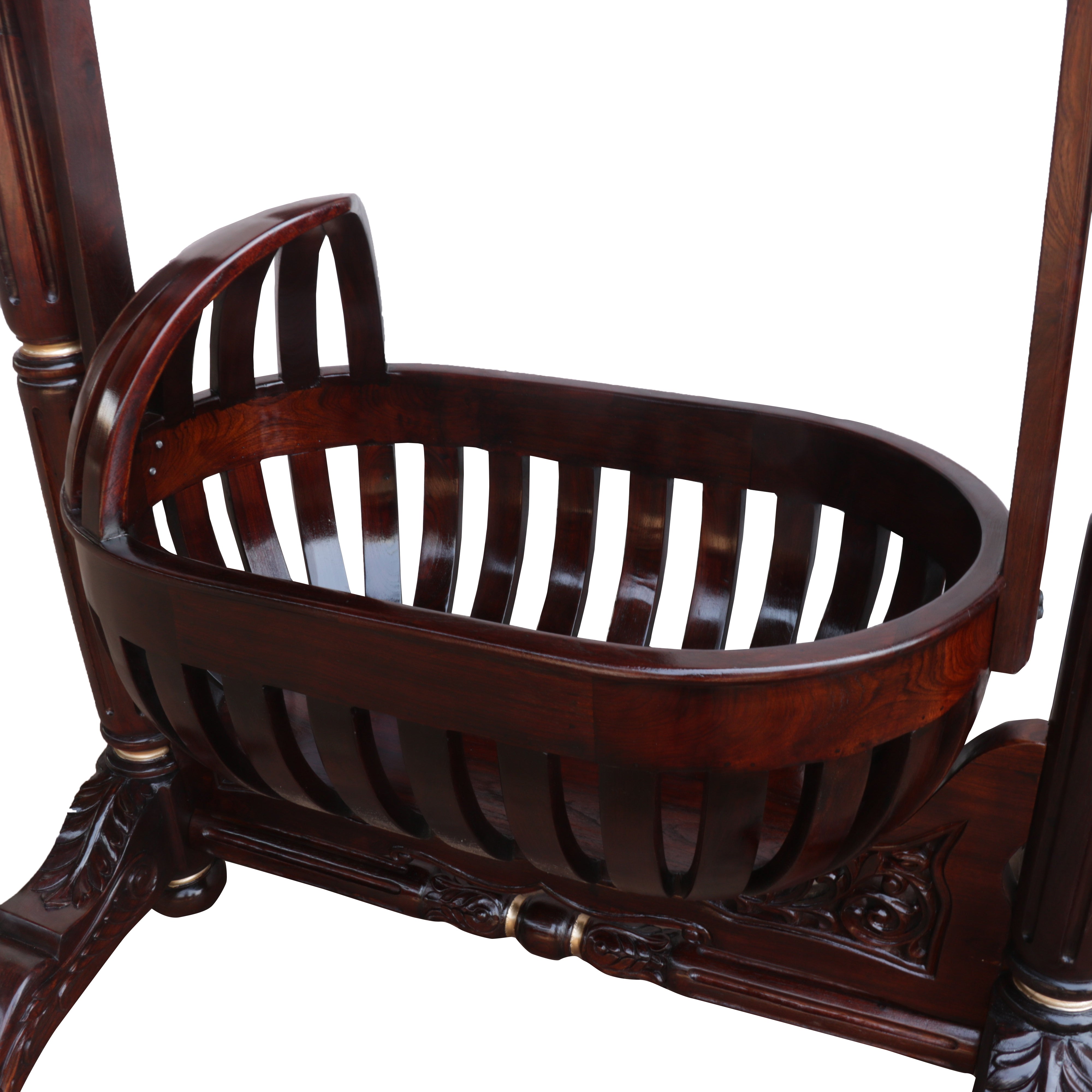 Old wooden outlet baby cradle