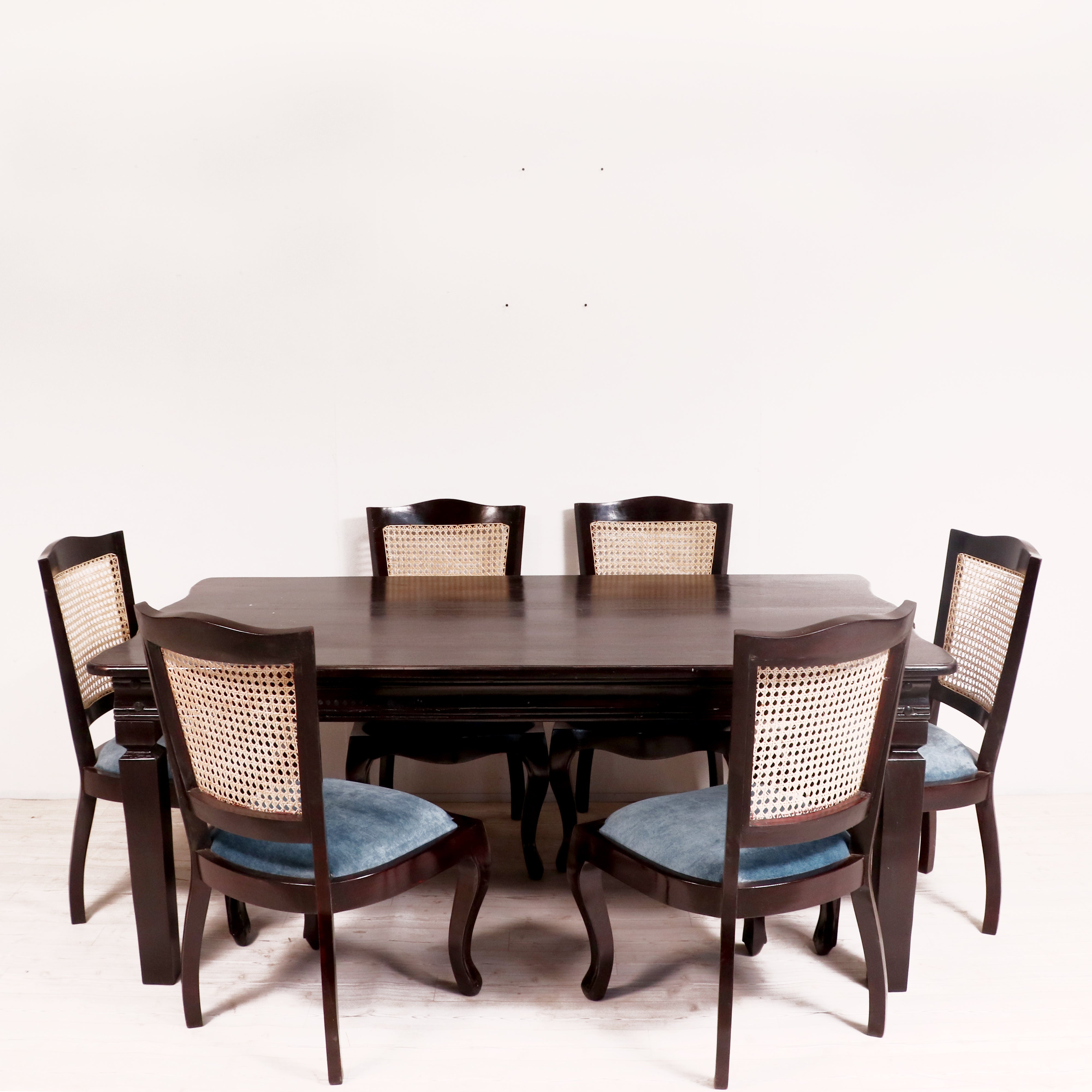 Cane table discount and chair set