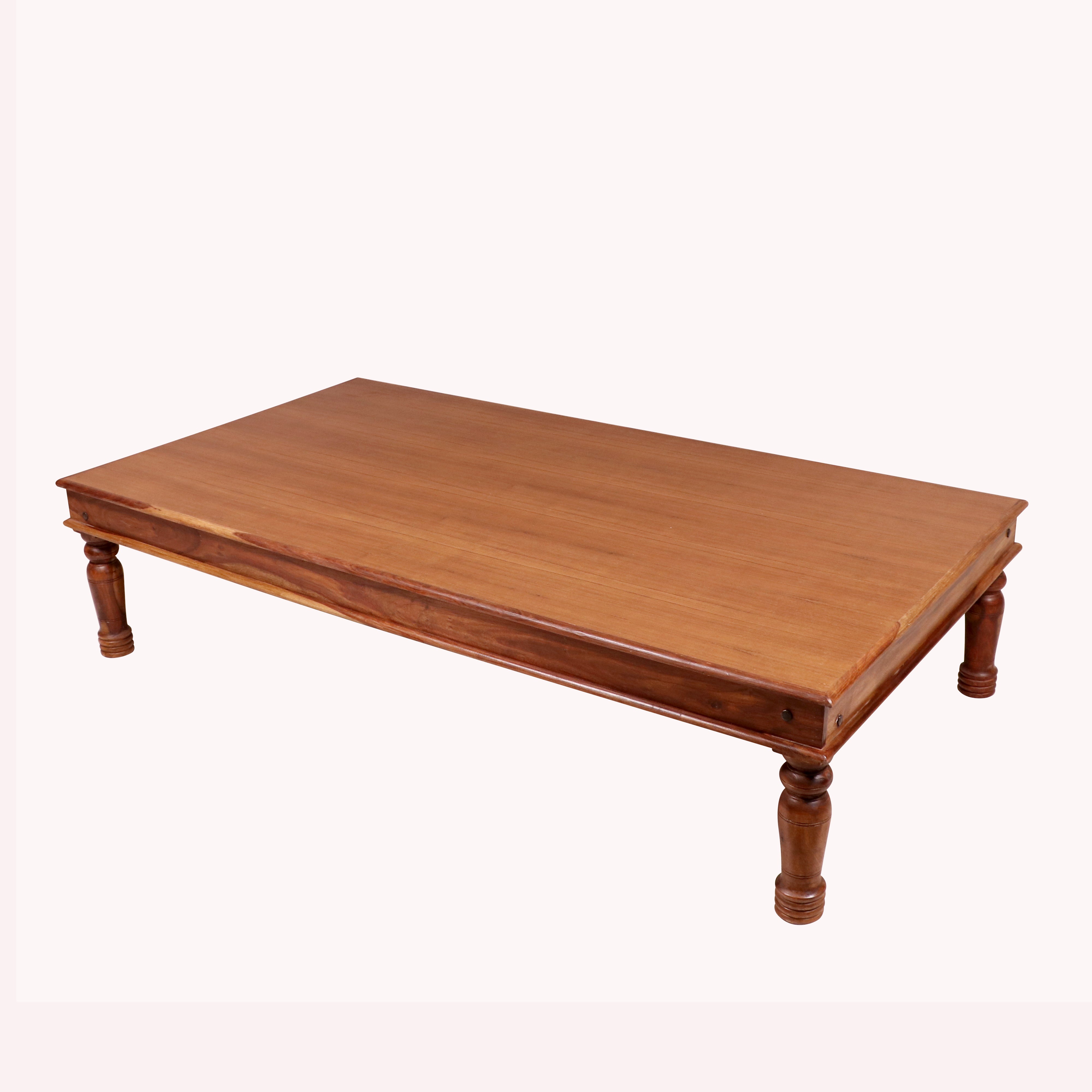 Sheesham wood Round legs with veneer Classical indian Paat Daybed