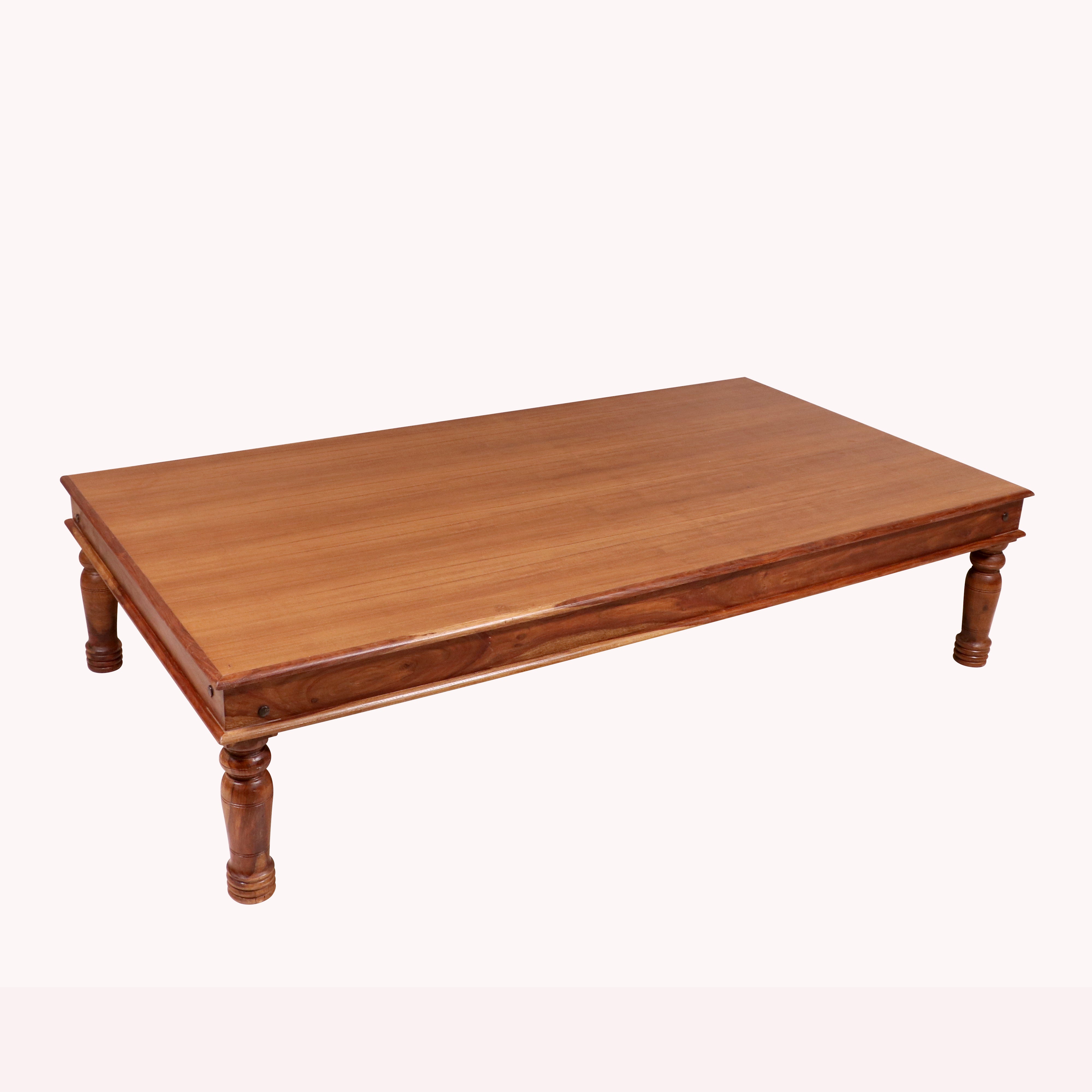 Sheesham wood Round legs with veneer Classical indian Paat Daybed