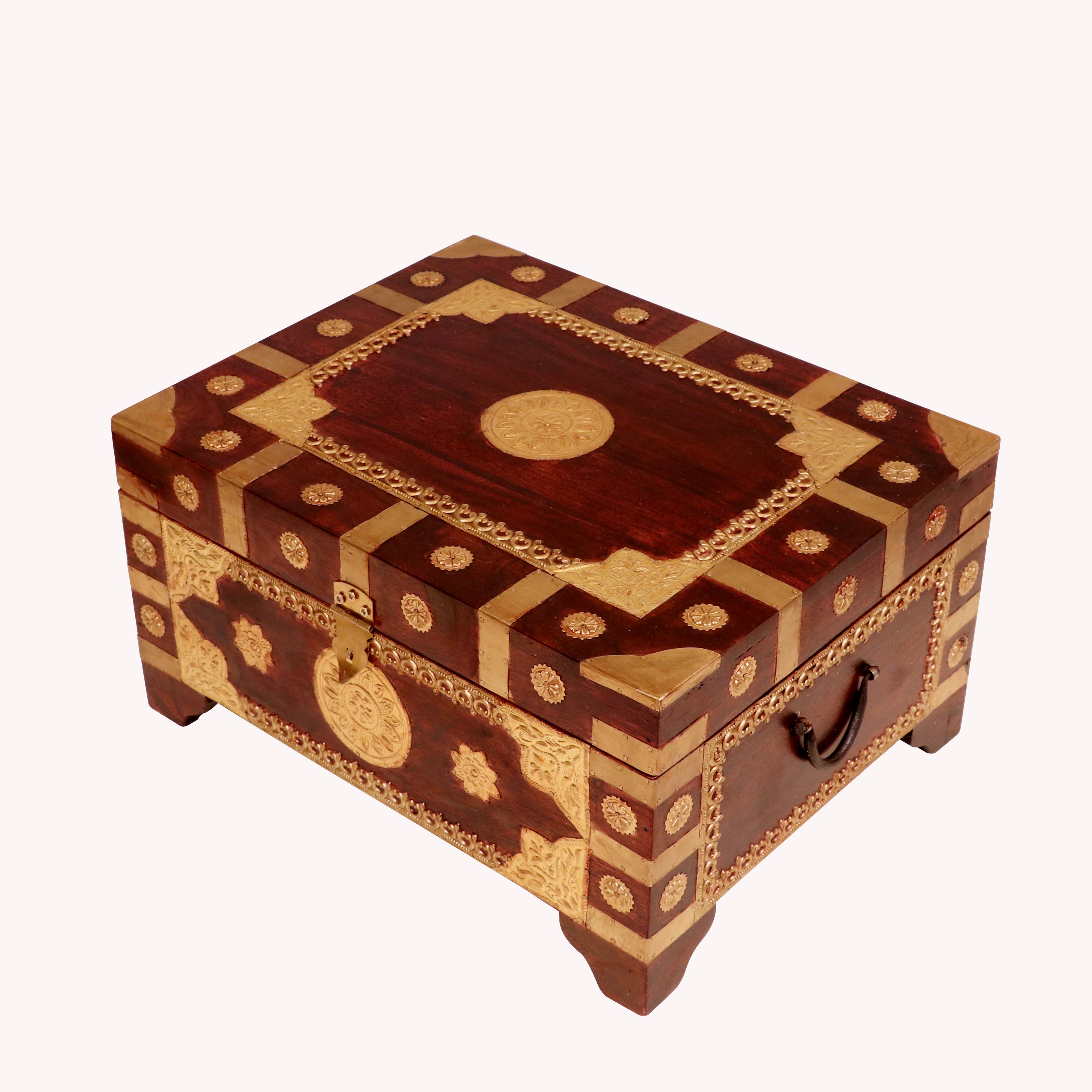 Box Sandok Solid Wood brass fitted sanduk wedding box