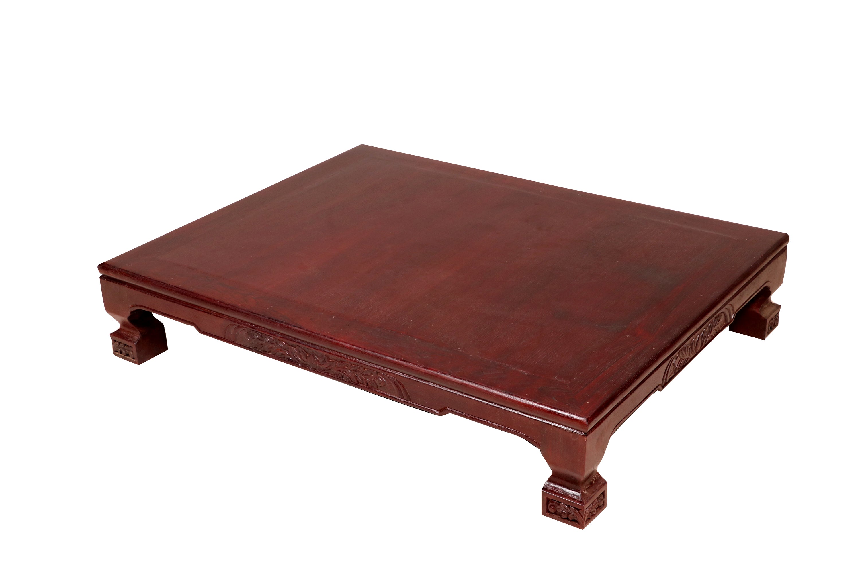 Compact Low Height Teak Dining Table (Traditional indian Paat) Default Title Coffee Table