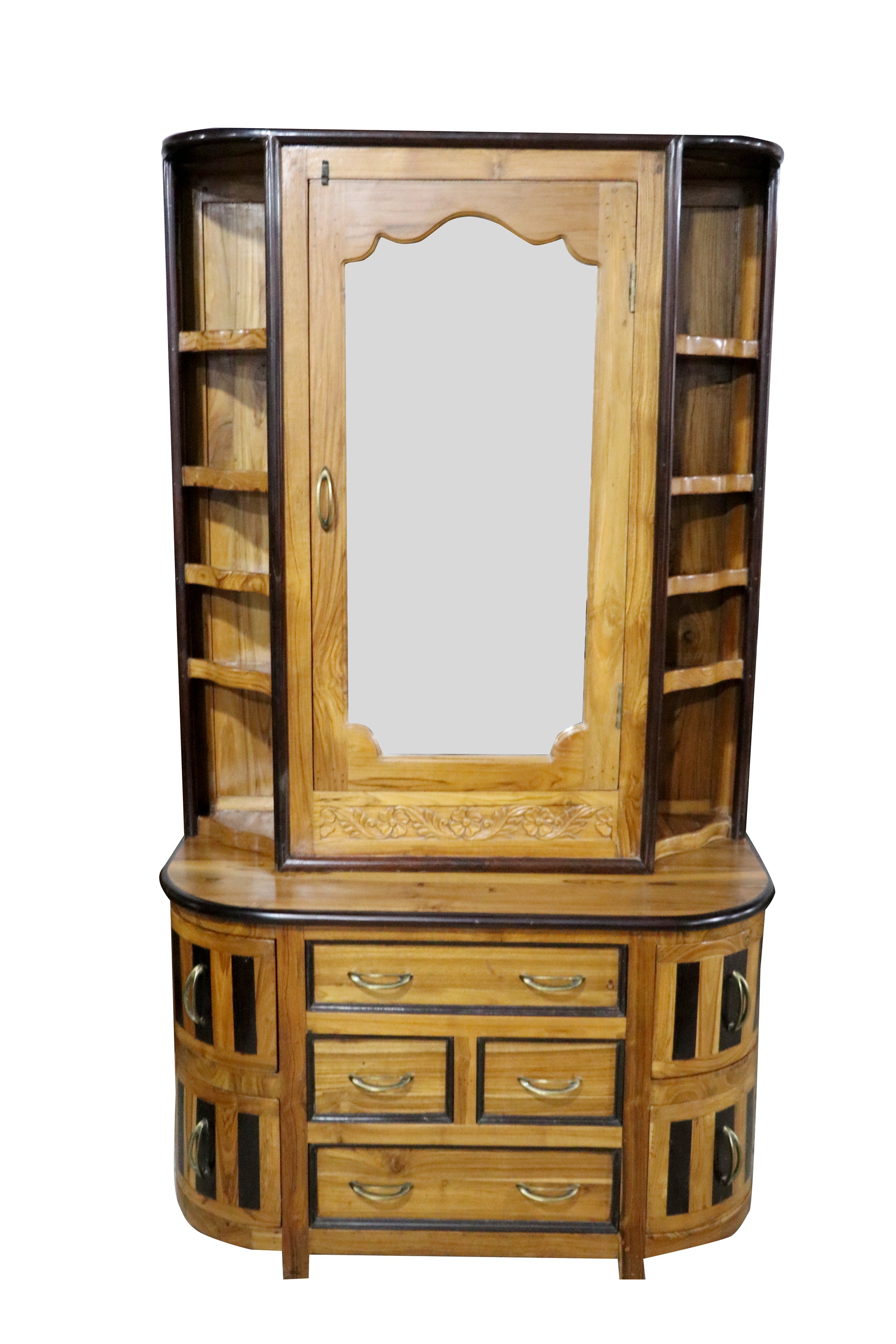 DRESSING TABLE WOOD WITH METAL LEG MIRROR DT8ND9615