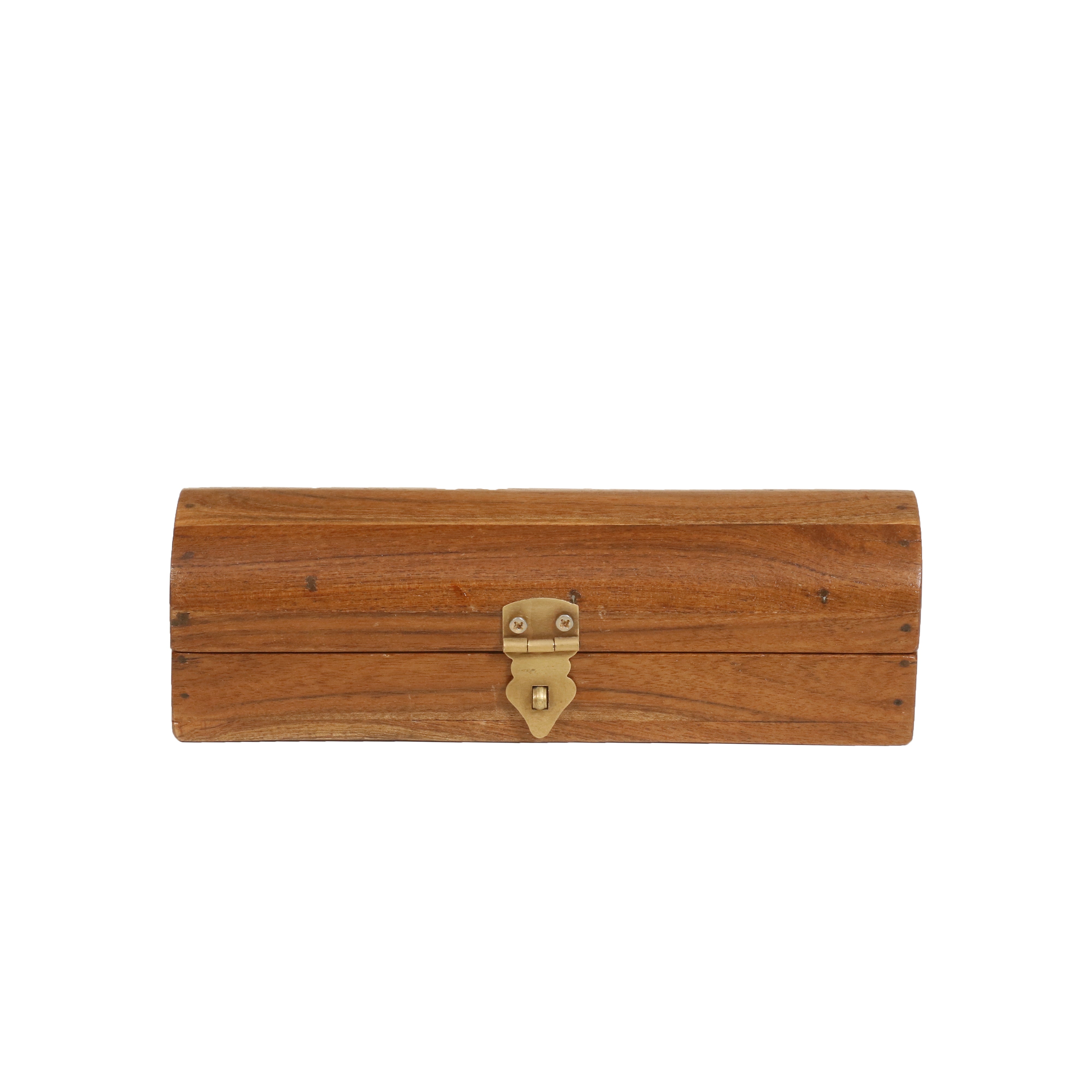 Brass Latch Pencil Case Wooden Box