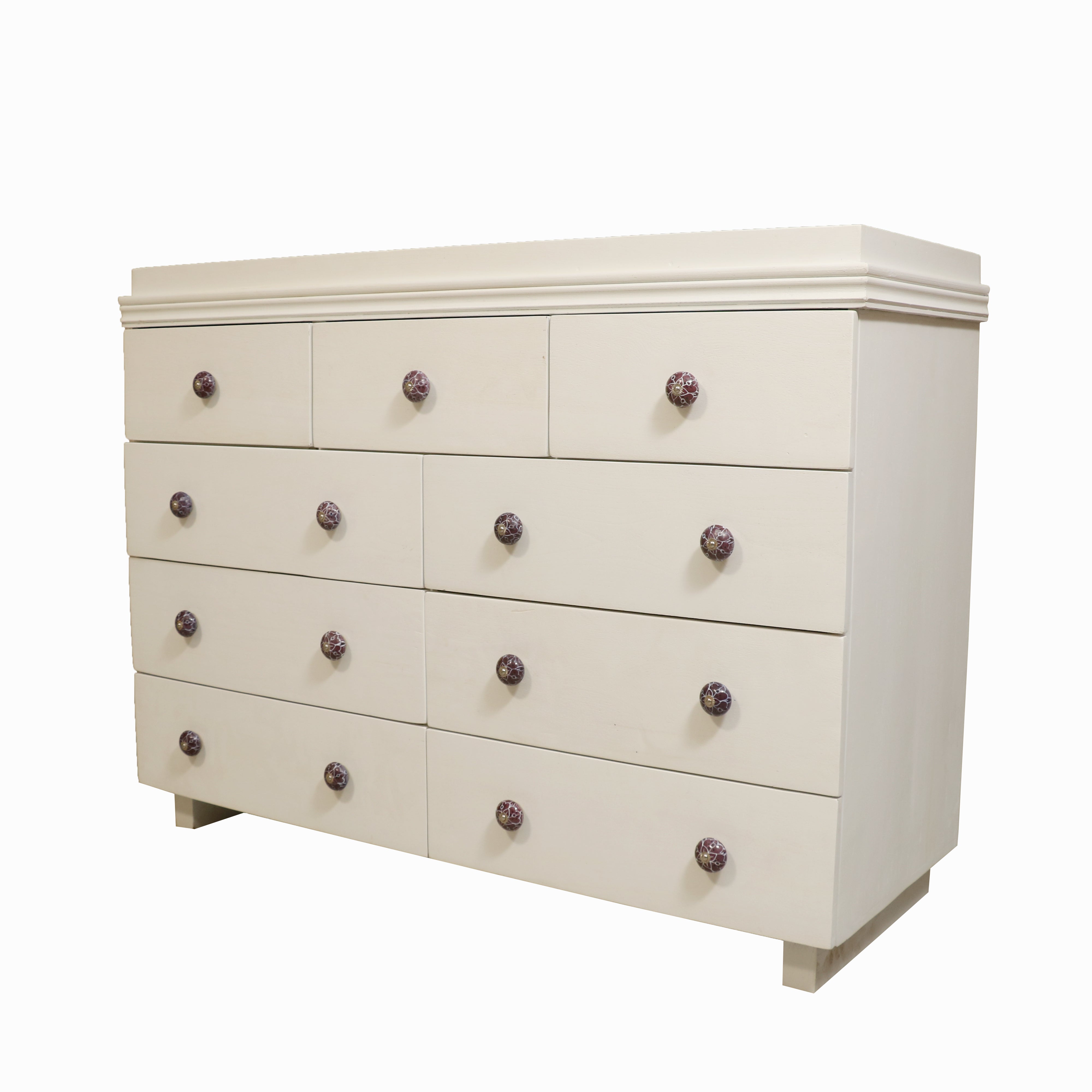 3 + 6 White Chest of Drawers Drawer's Chest