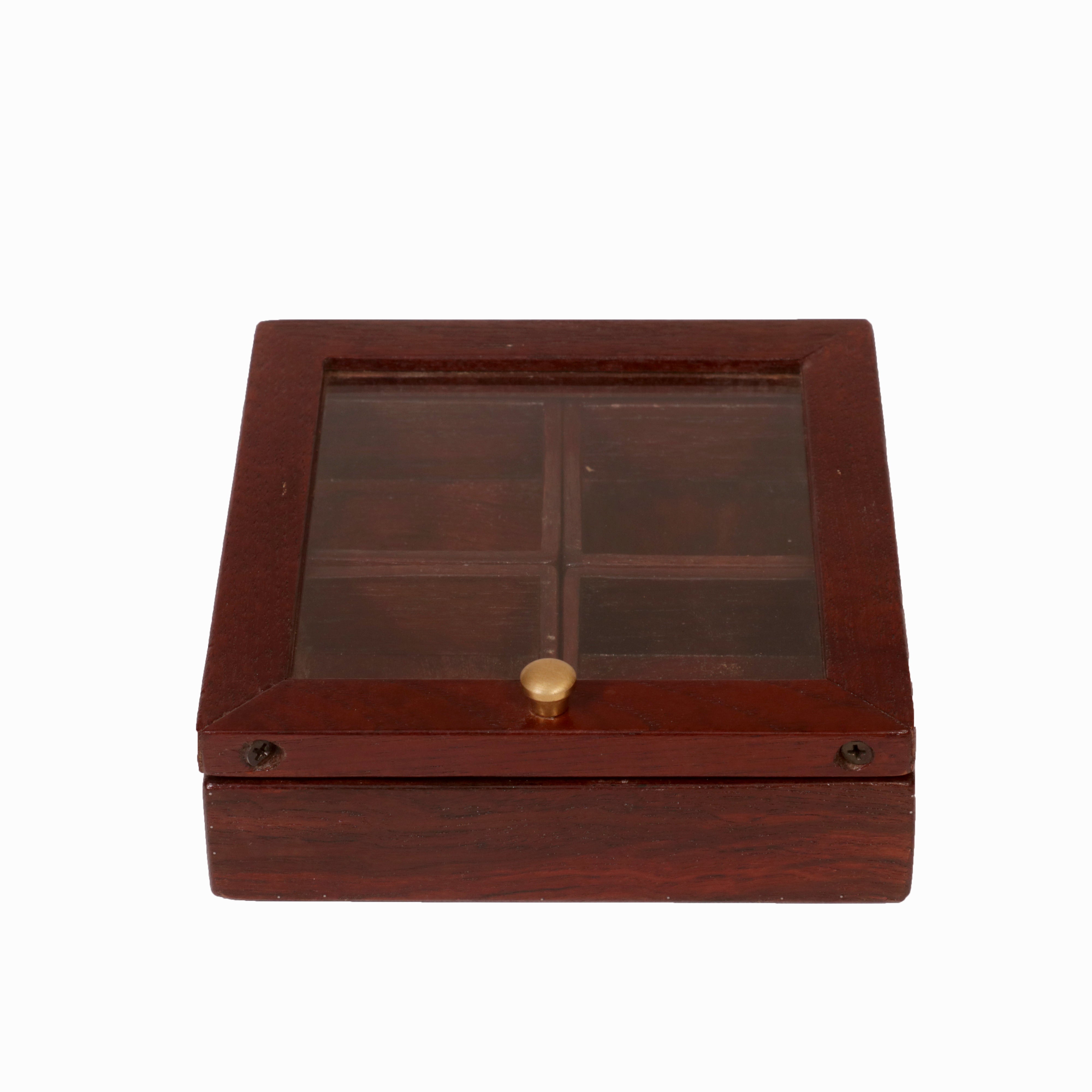 Solid Indian Teak wood Masala Box Wooden Box