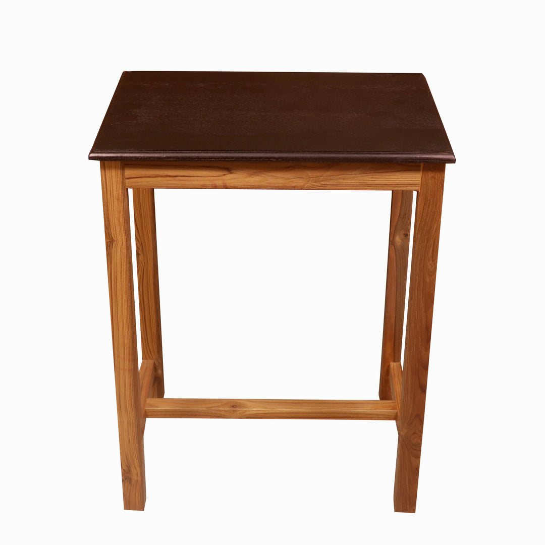 Tan and Dark Table Dual Tone Sheesham Wood Dining Table