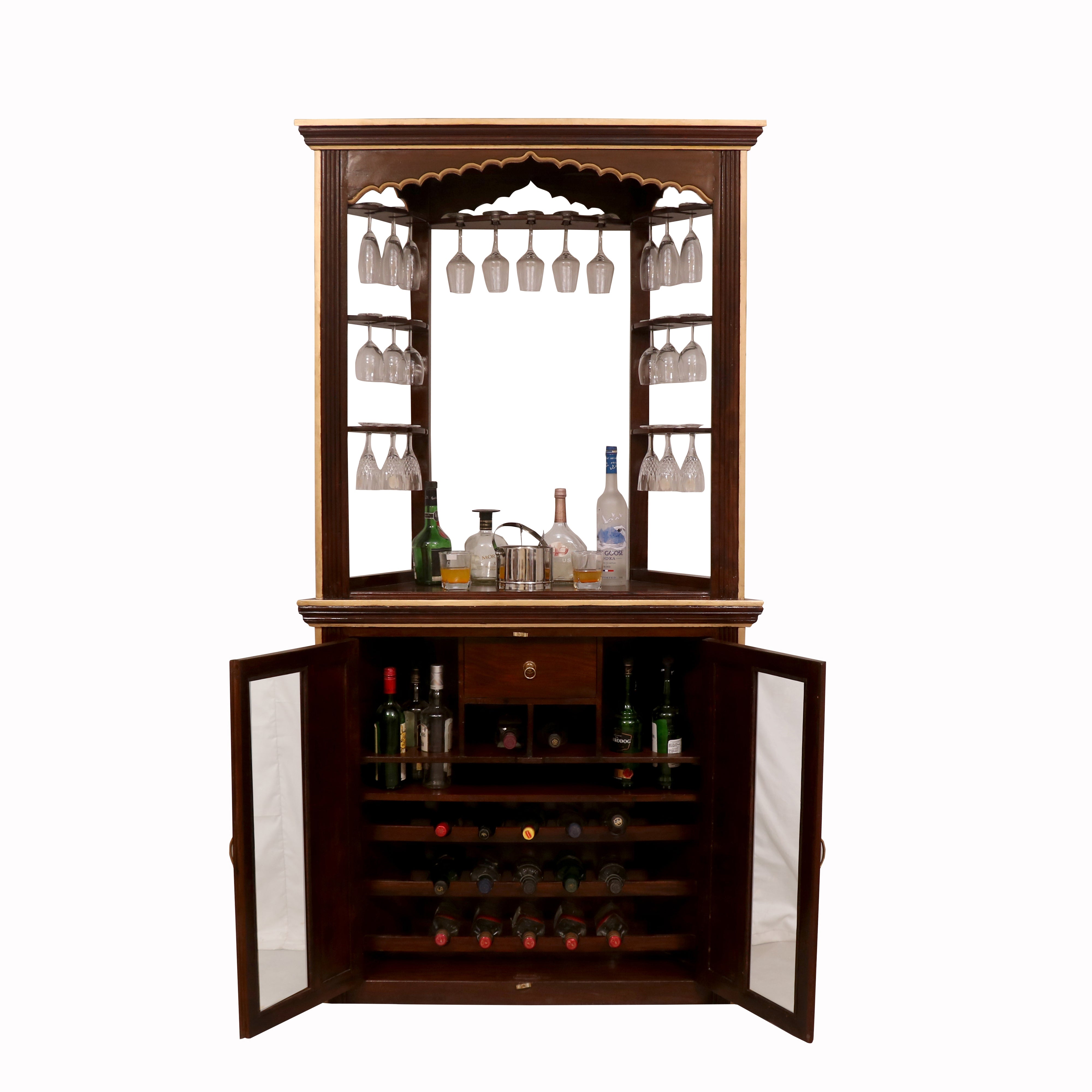 Royal Minaret Bar Console Bar Cabinet