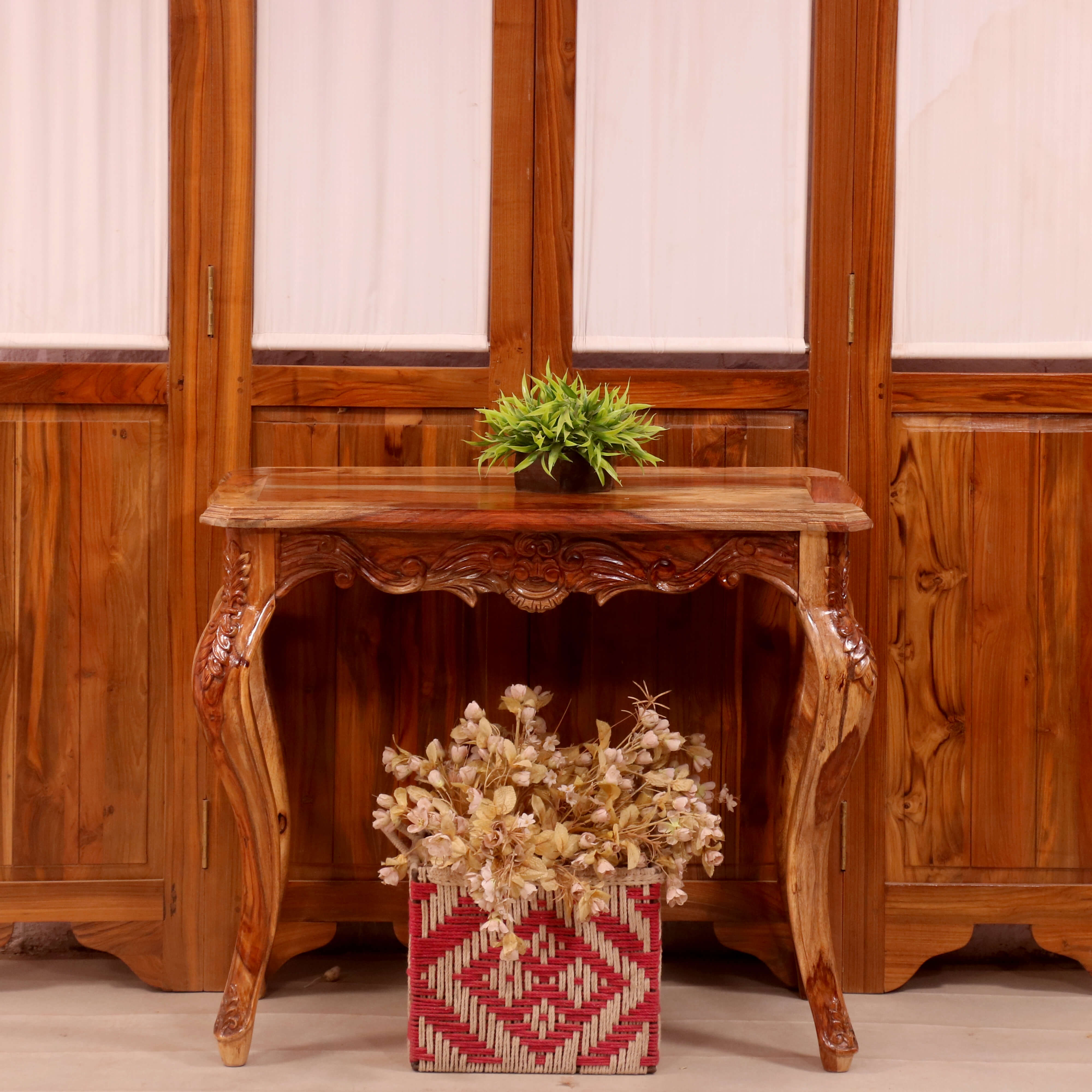 Ornate Carved Console Table Console Table