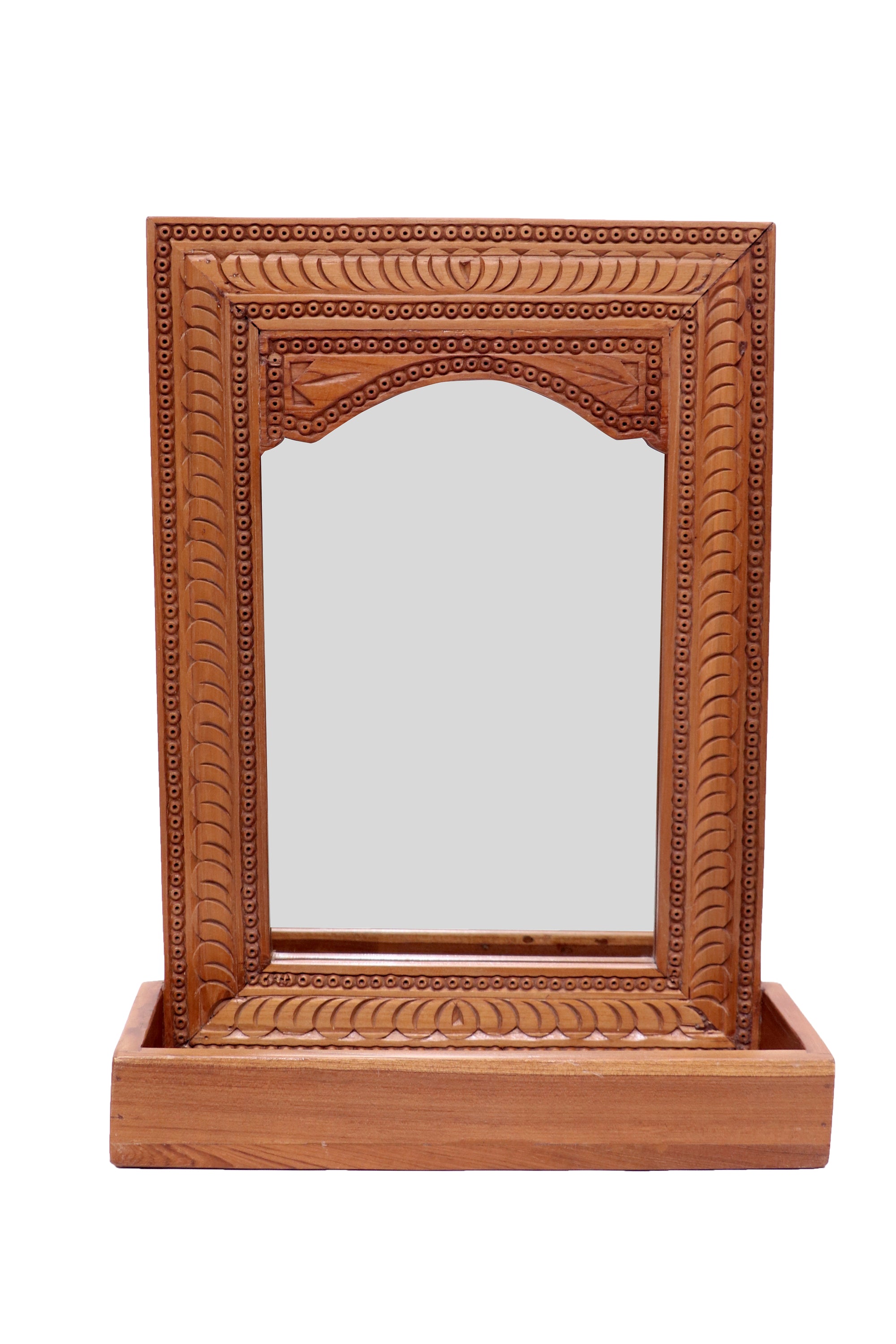 Traditional folk Concept with shelf Mirror Mirror