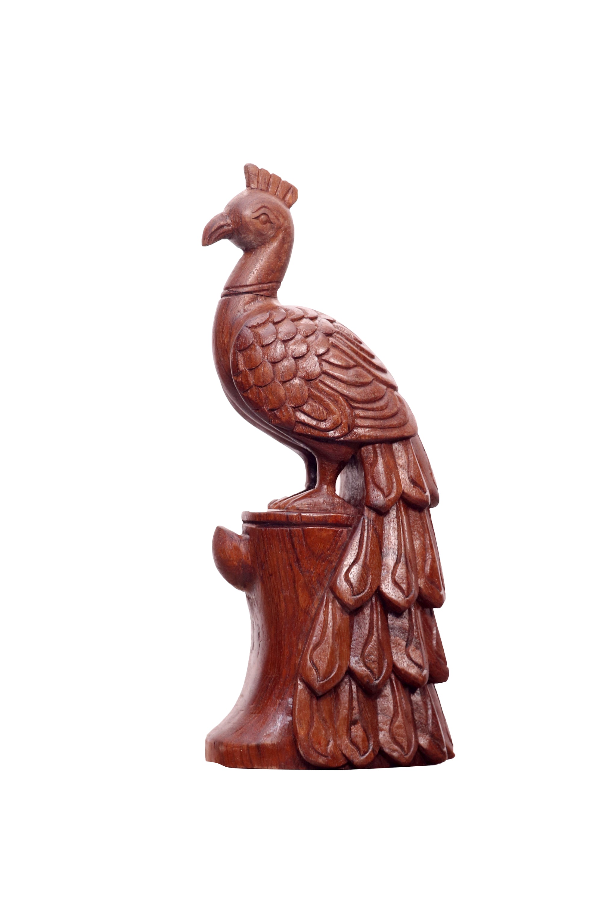 Wooden Carved Bird Animal Figurine