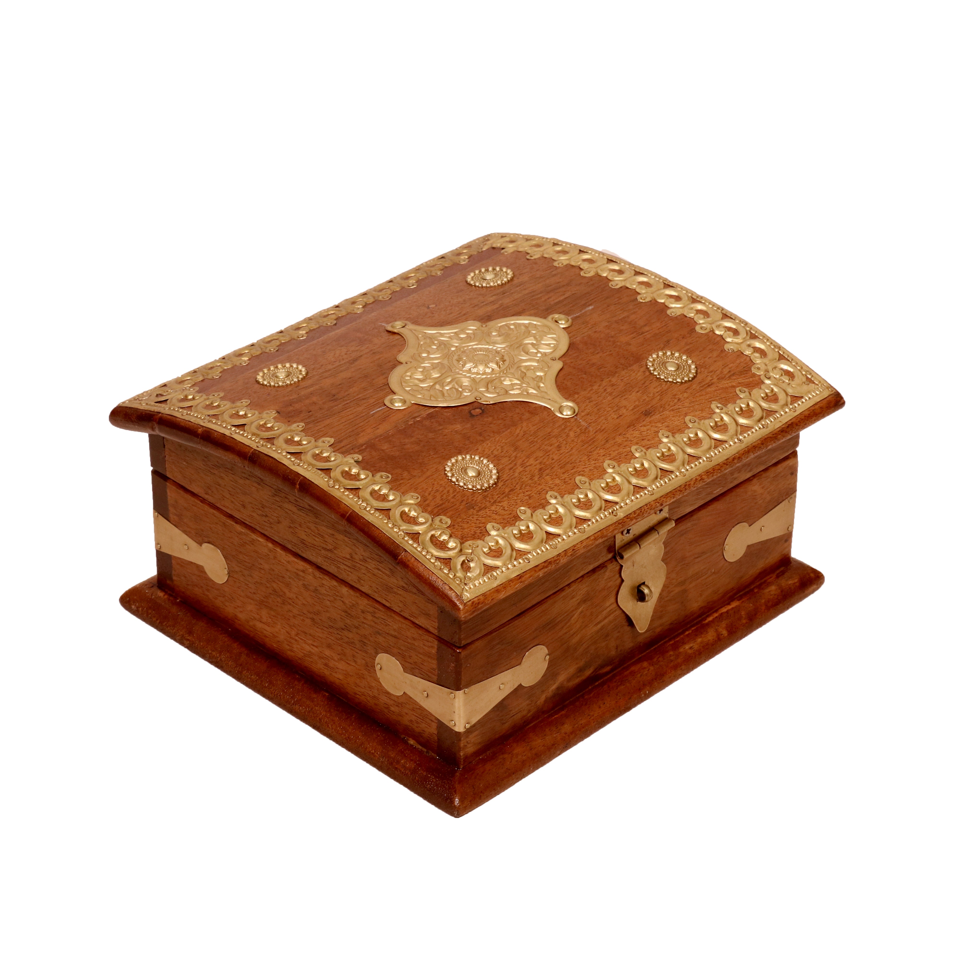 Wooden Curved Boxes Small (7 x 6 x 3.5 Inch) Wooden Box
