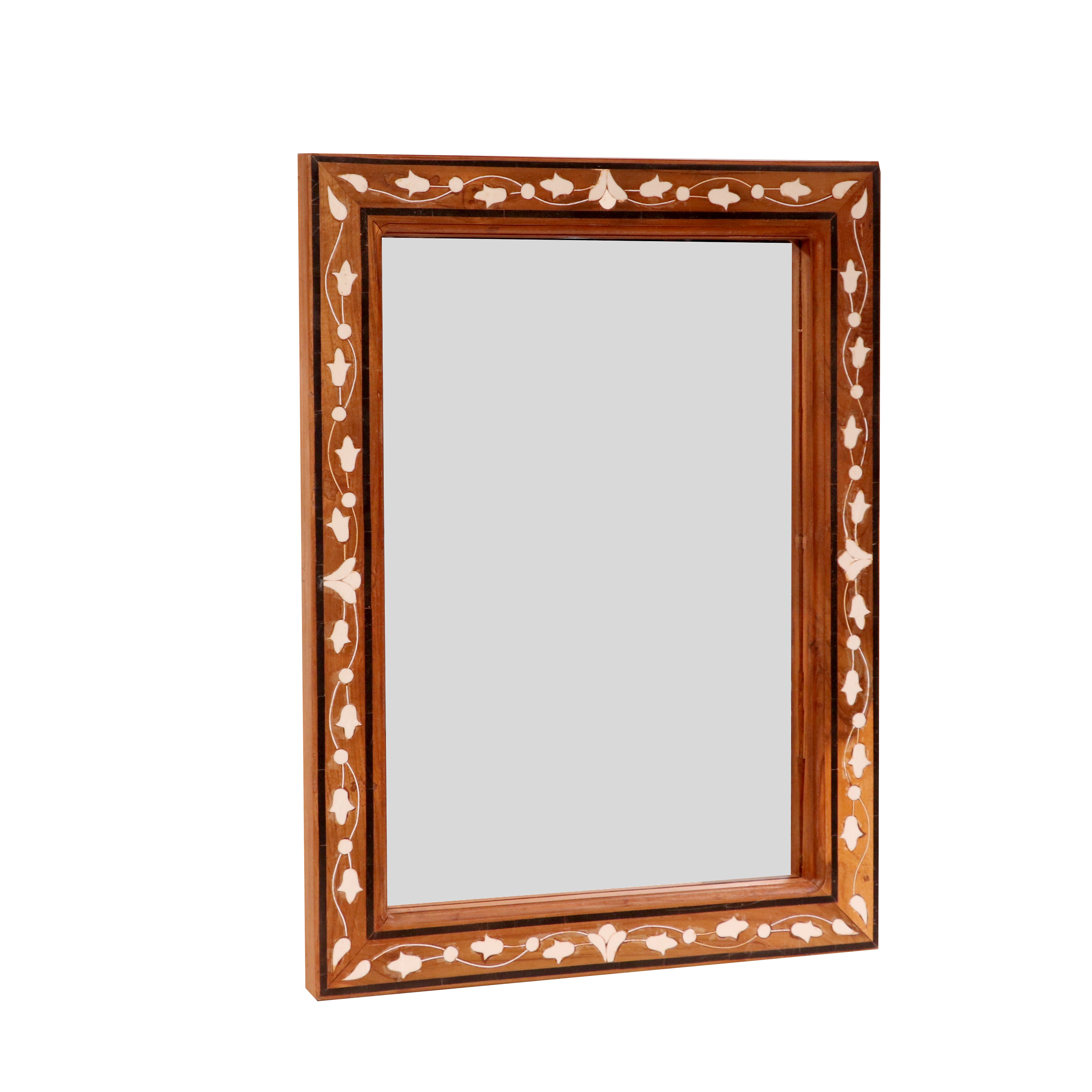 Classic Irish Inlay Border Designed Wooden Handmade Mirror Mirror