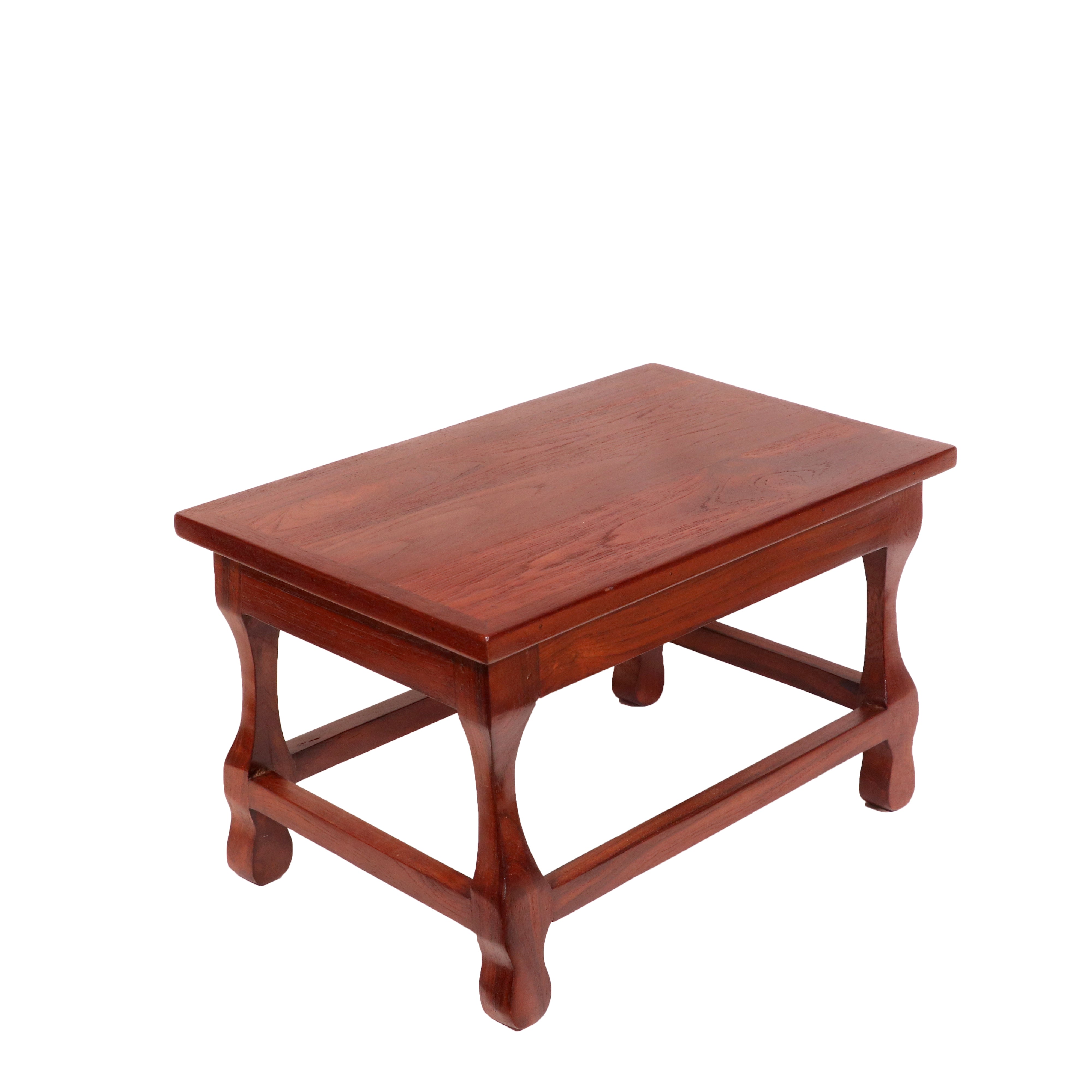 Mohagany touch Solid Wood Carved Table Stool