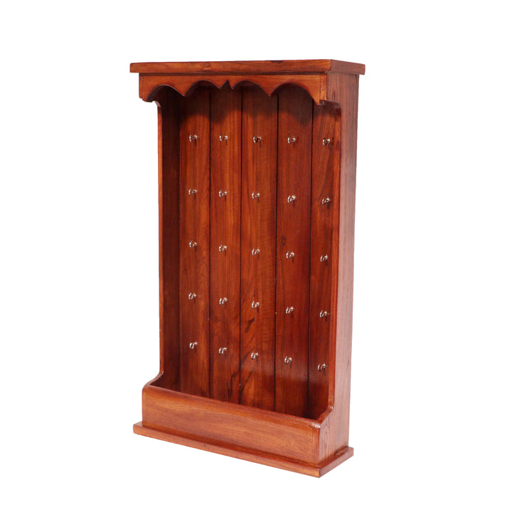 Wooden Polished Key Holder Mahogany Touch Key Holder