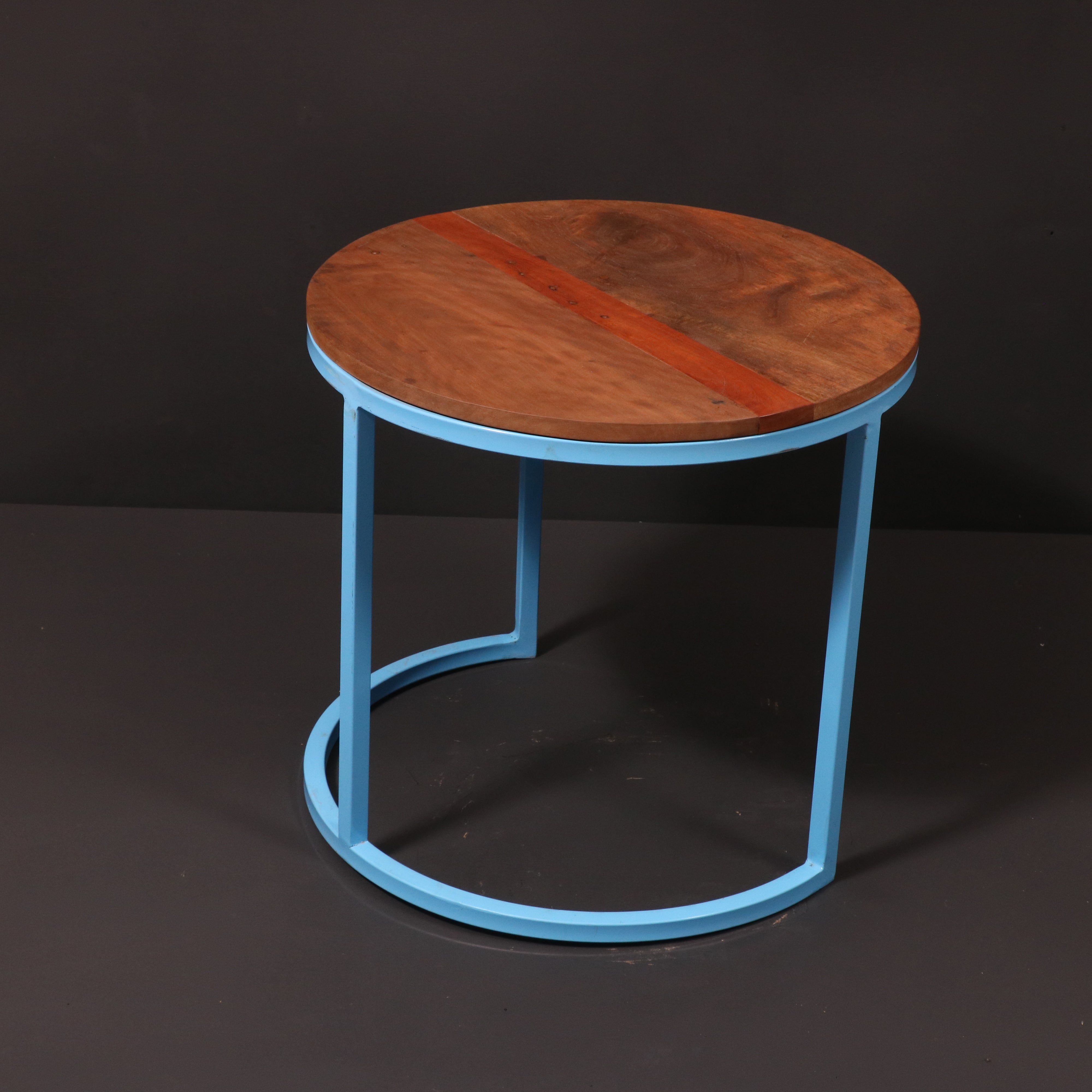 (Set of 3) Metallic Table Stand Medium (16 x 16 x 16 Inch) Stool