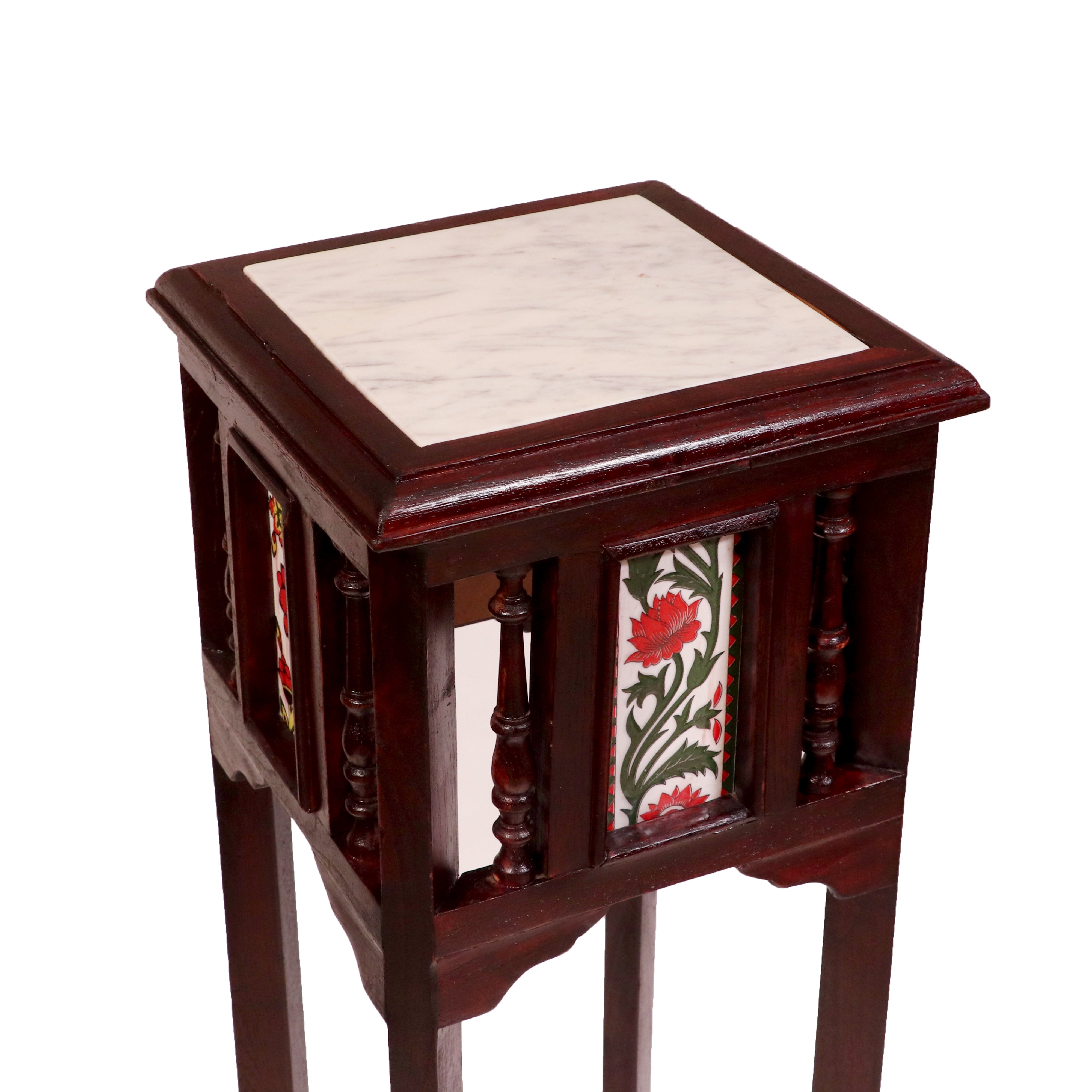 Ceramic Tile End Tables DIY Tiled End Table The Crafted Maker
