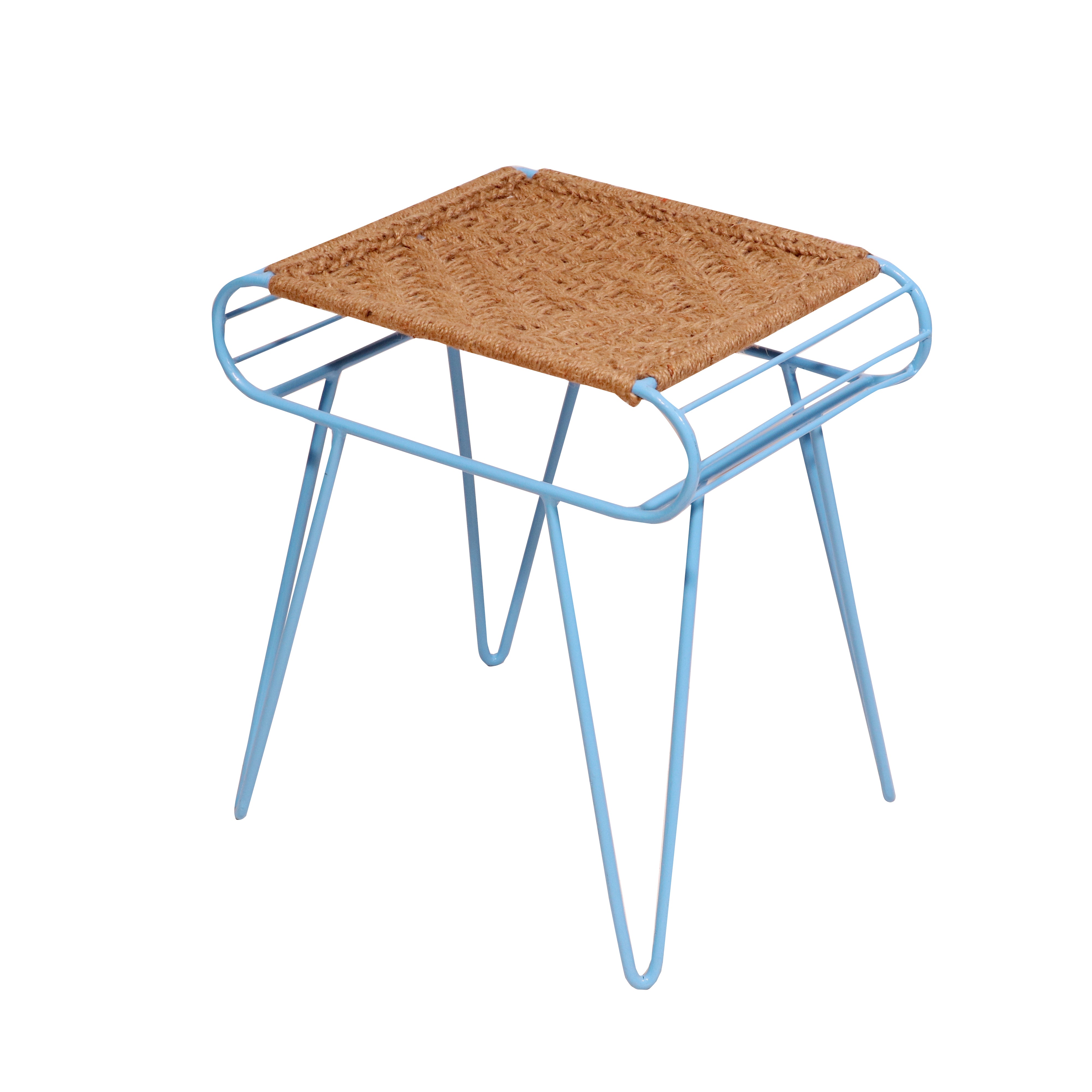 Earth thread blue leg Metal Stool Stool